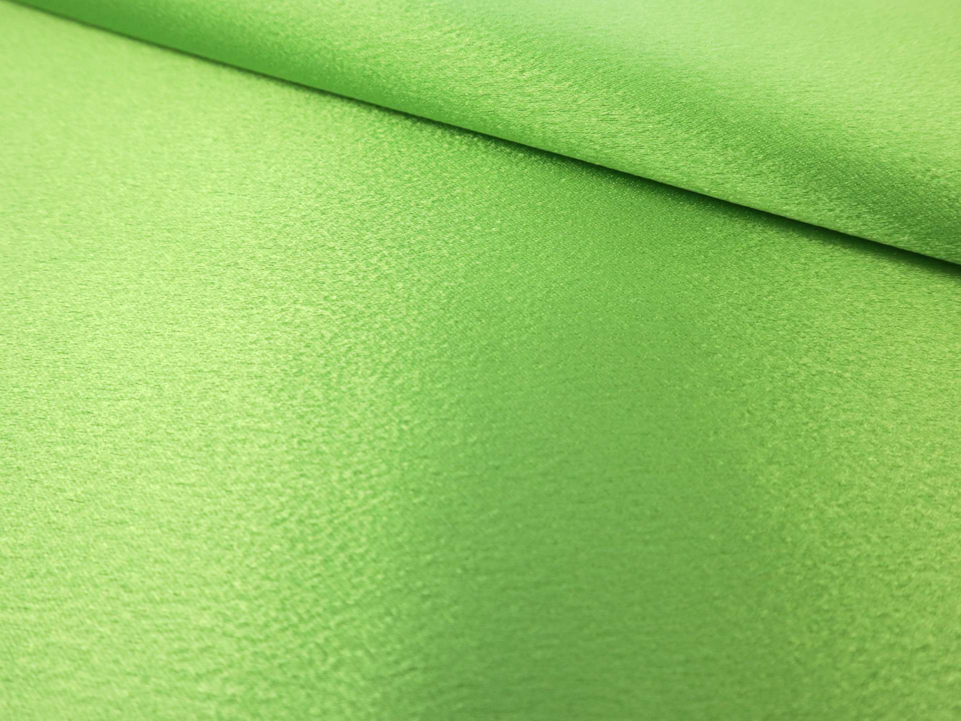 Polyester Crepe Back Satin in Chartreuse