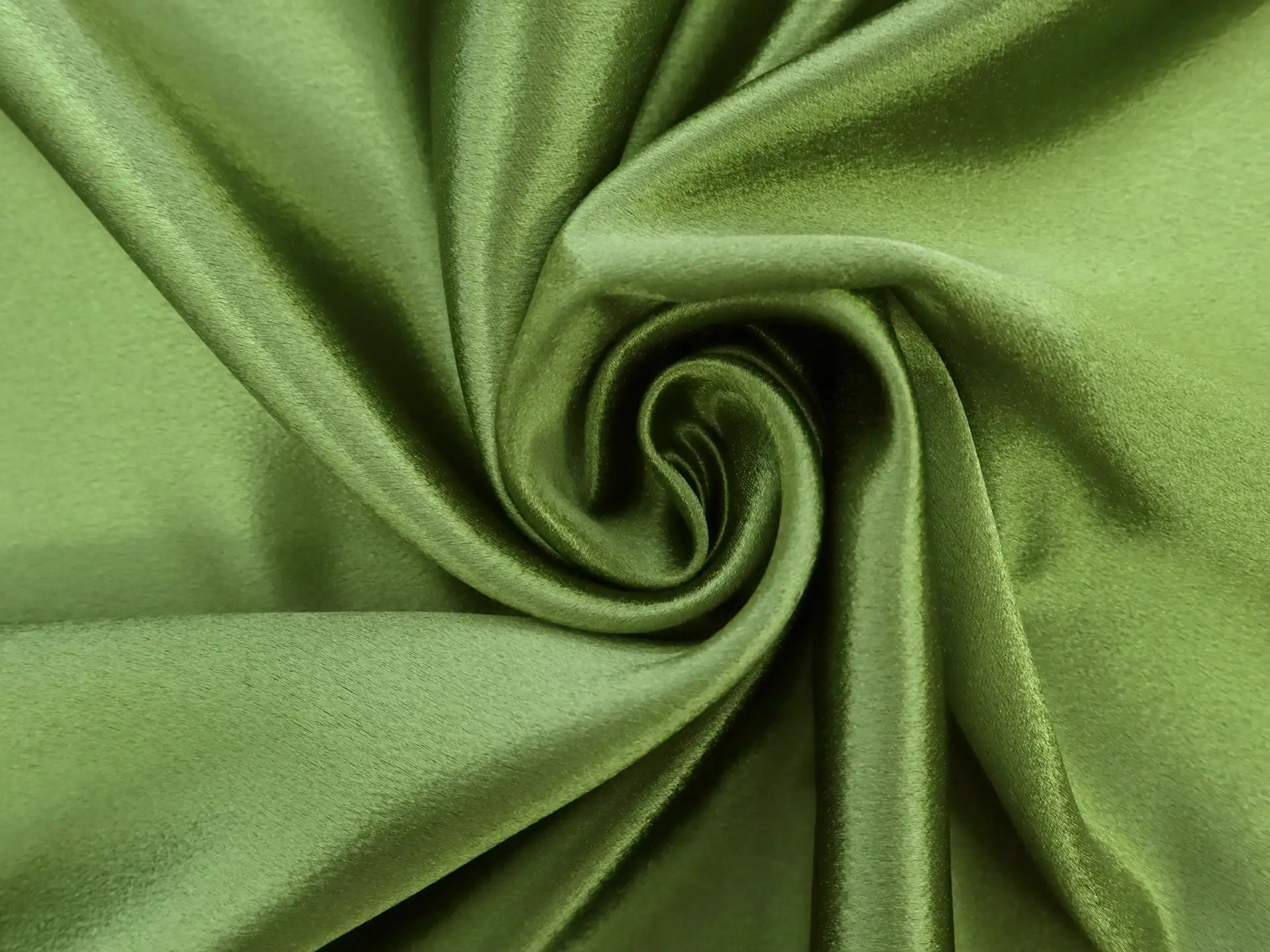Polyester Crepe Back Satin in Olive