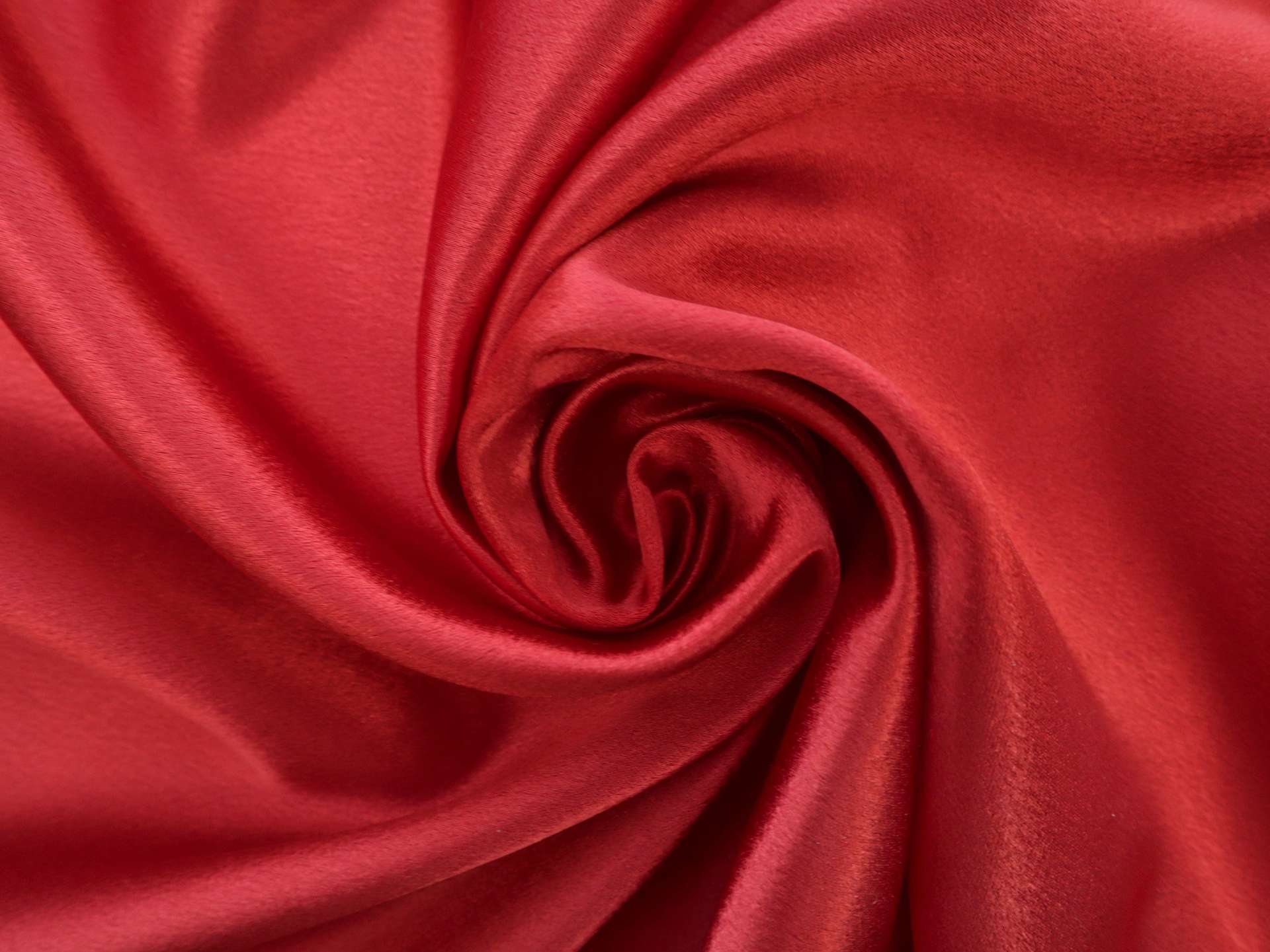 Polyester Crepe Back Satin in Red