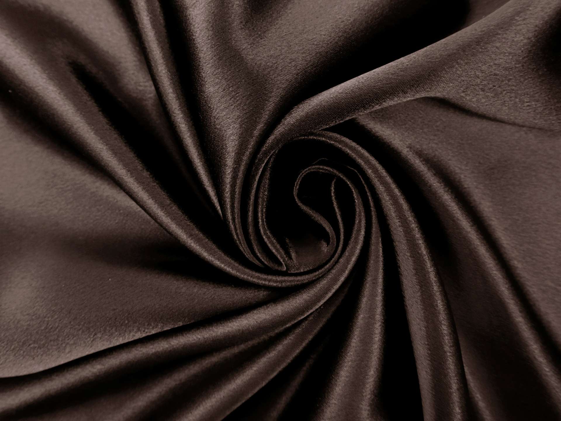 Polyester Crepe Back Satin in Brown