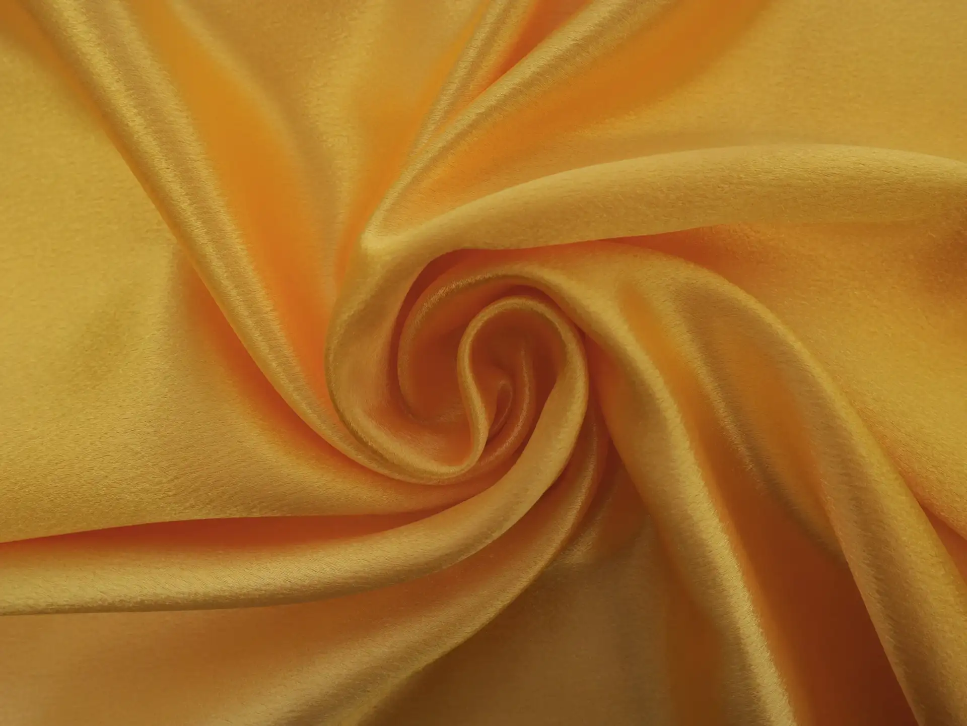 Polyester Crepe Back Satin in Canary Yellow