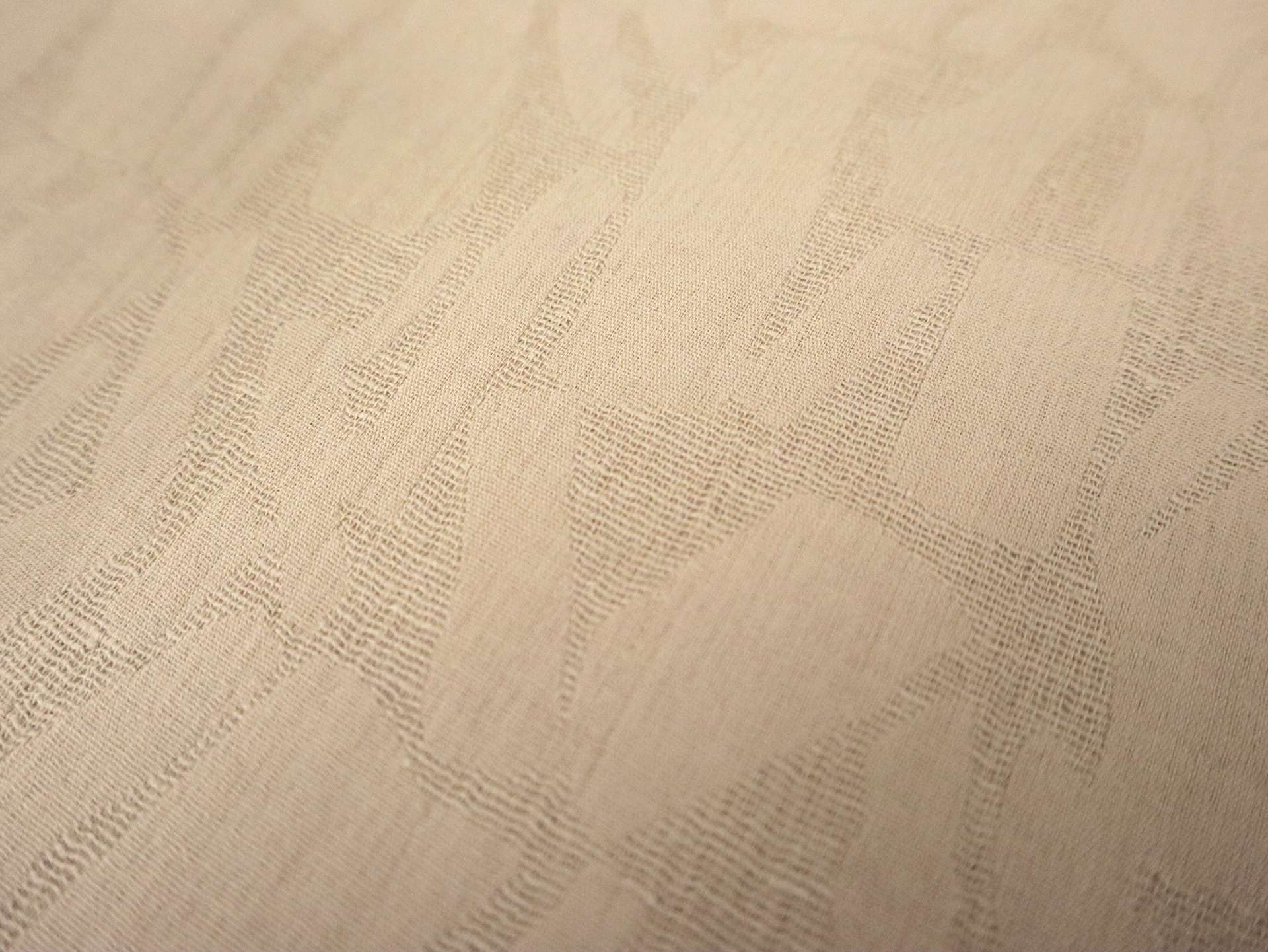 Cotton Blend Doublefaced Brocade in Natural