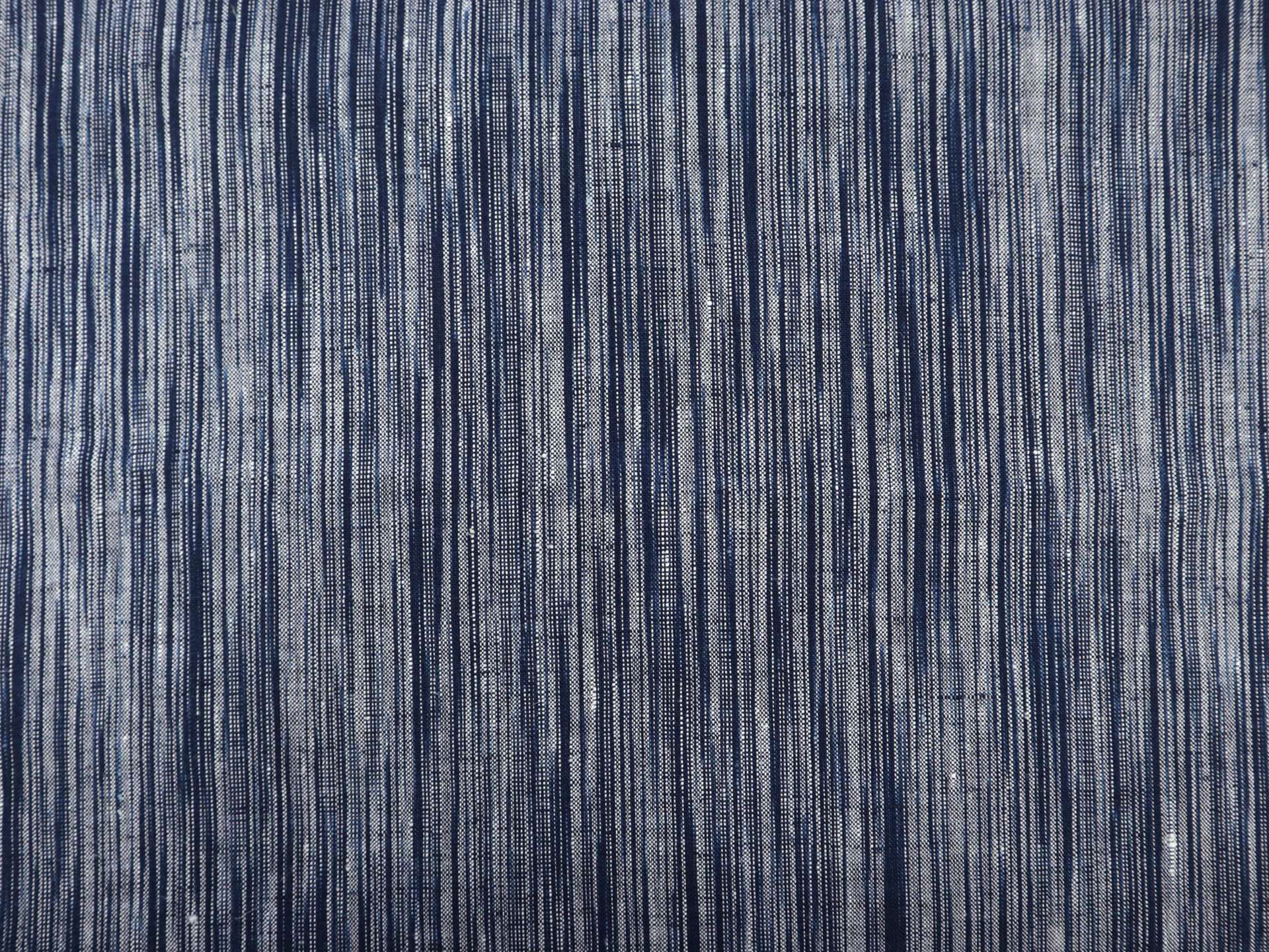 Woven Linen Novelty Stripe in Zenith Blue