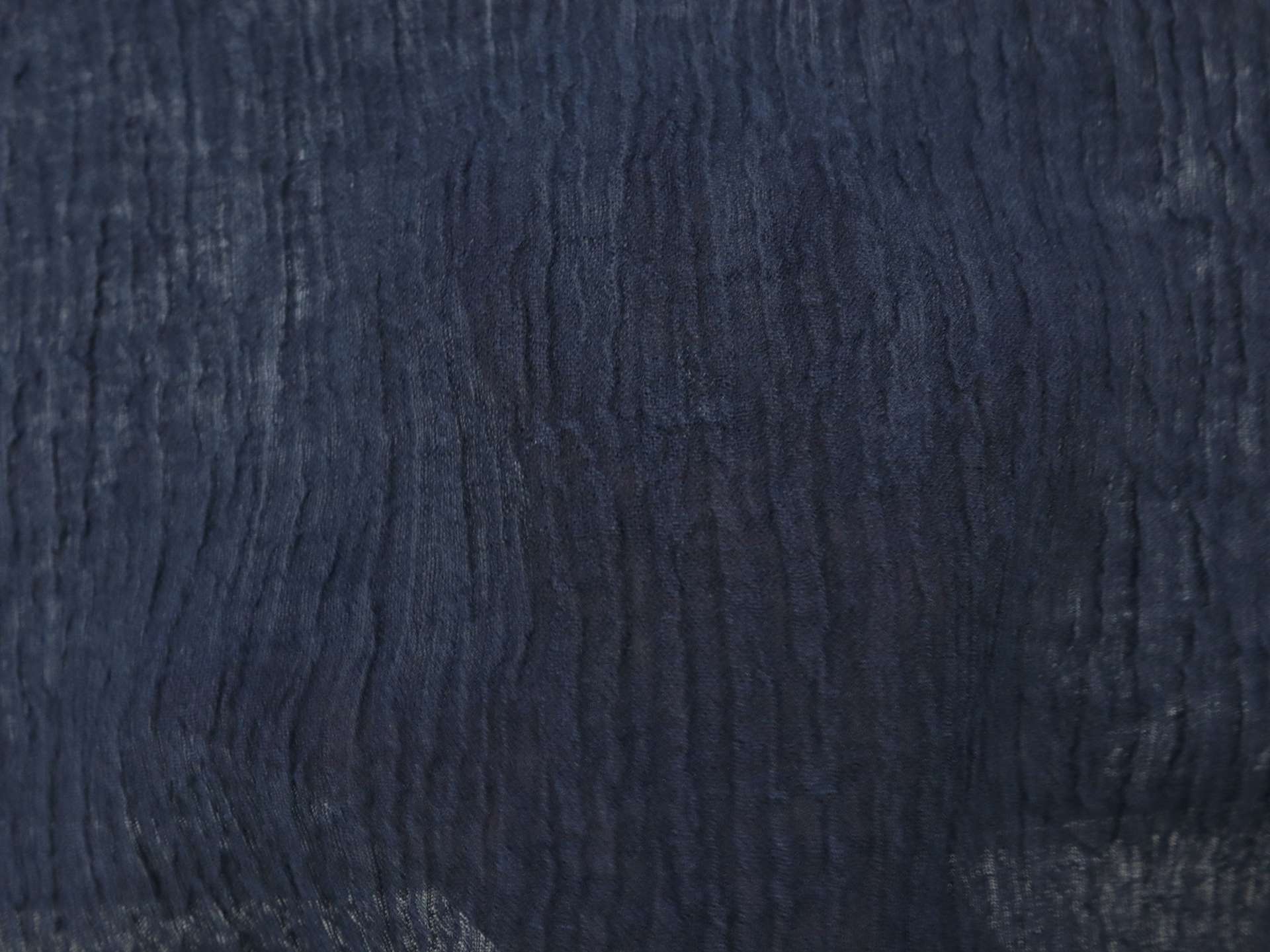 Crinkled Linen Gauze in Navy