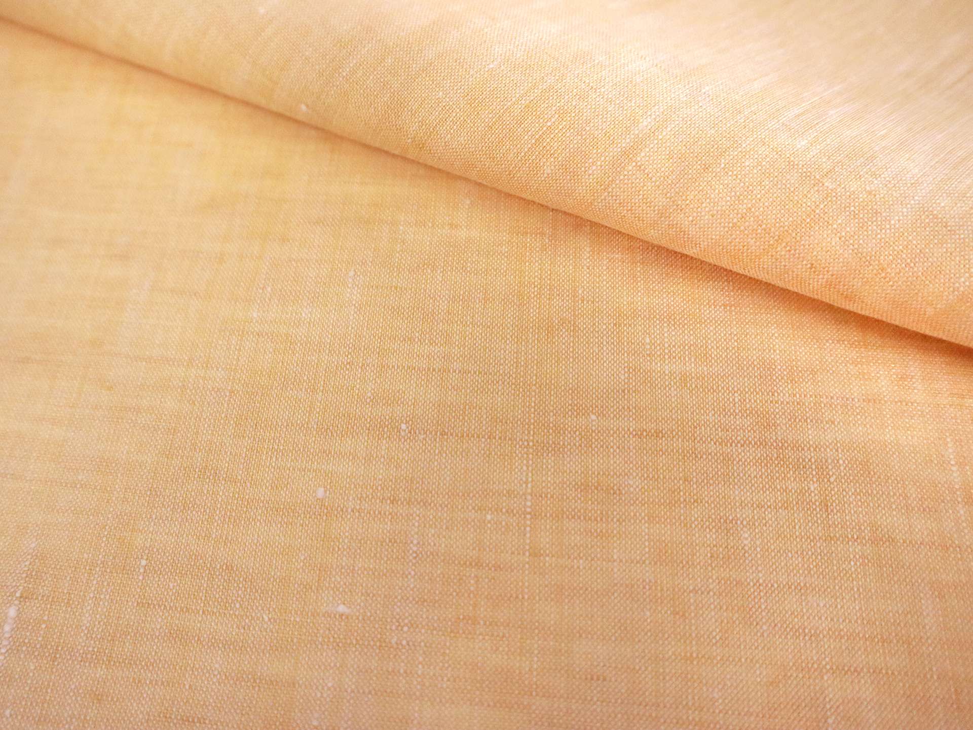 Italian Two Toned Linen in Mango