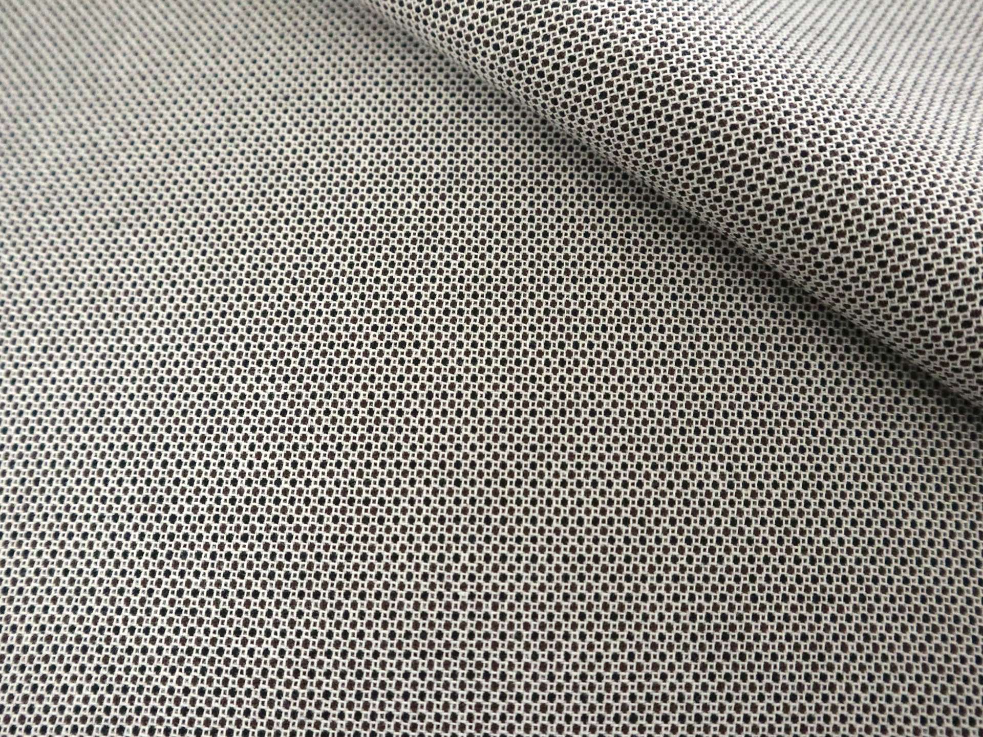 Cotton and Linen with Microdots in Brown and Black