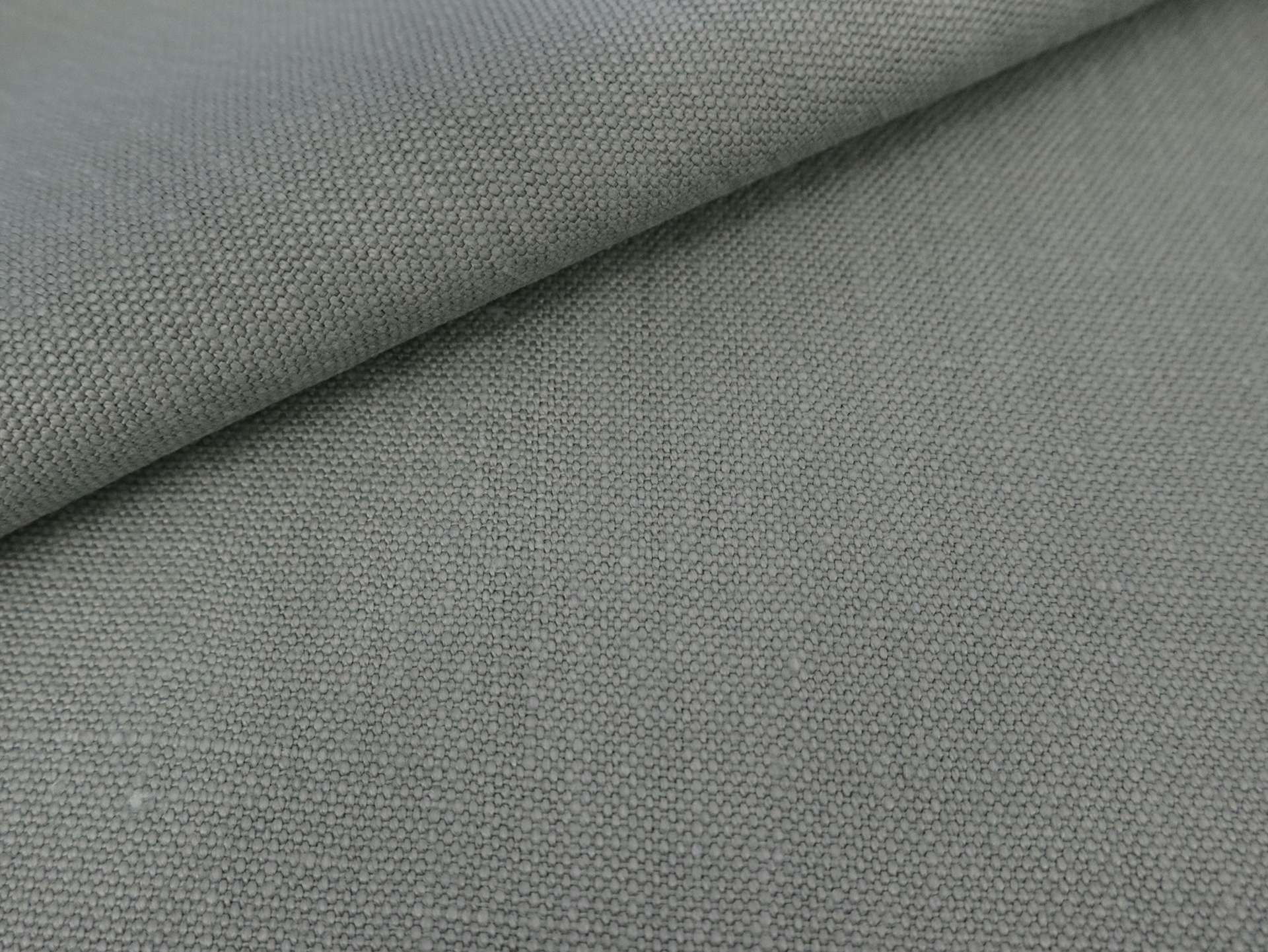 Belgian Stain Resistant Upholstery Linen in Almond Green