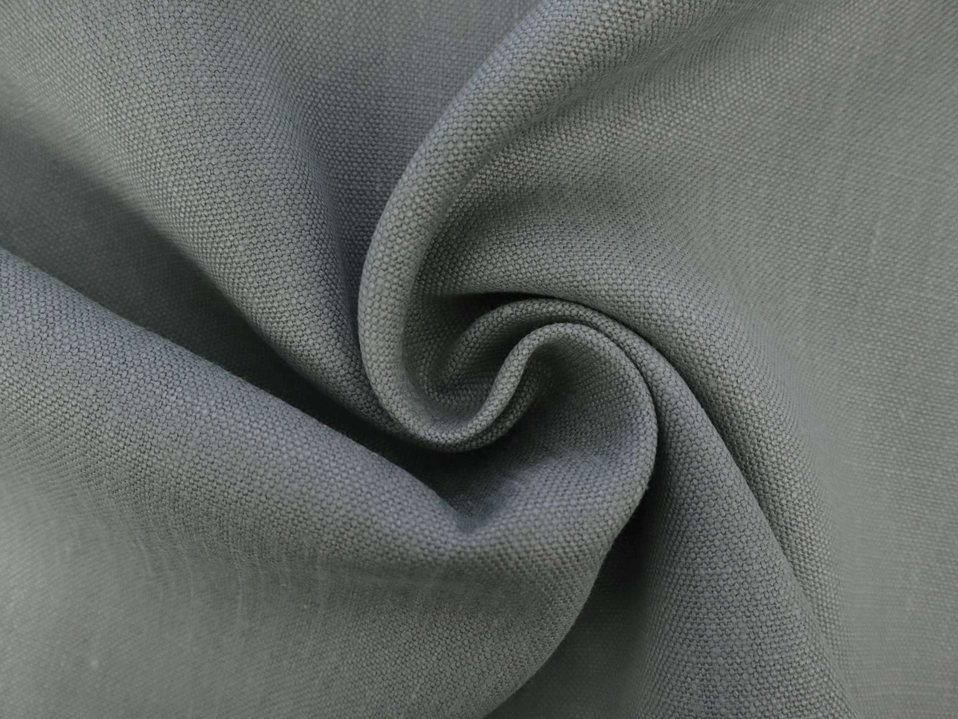 Belgian Stain Resistant Upholstery Linen in Almond Green