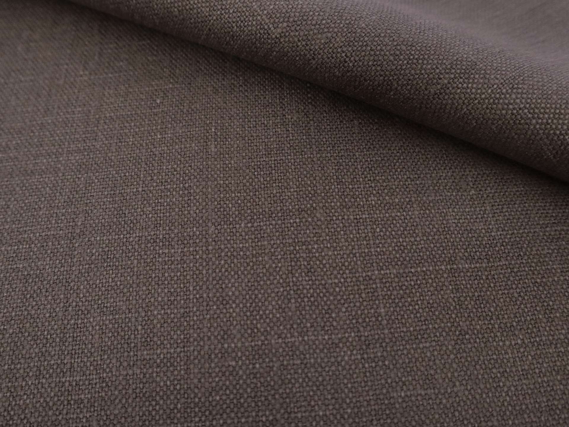 Belgian Stain Resistant Upholstery Linen in Cafe Noir