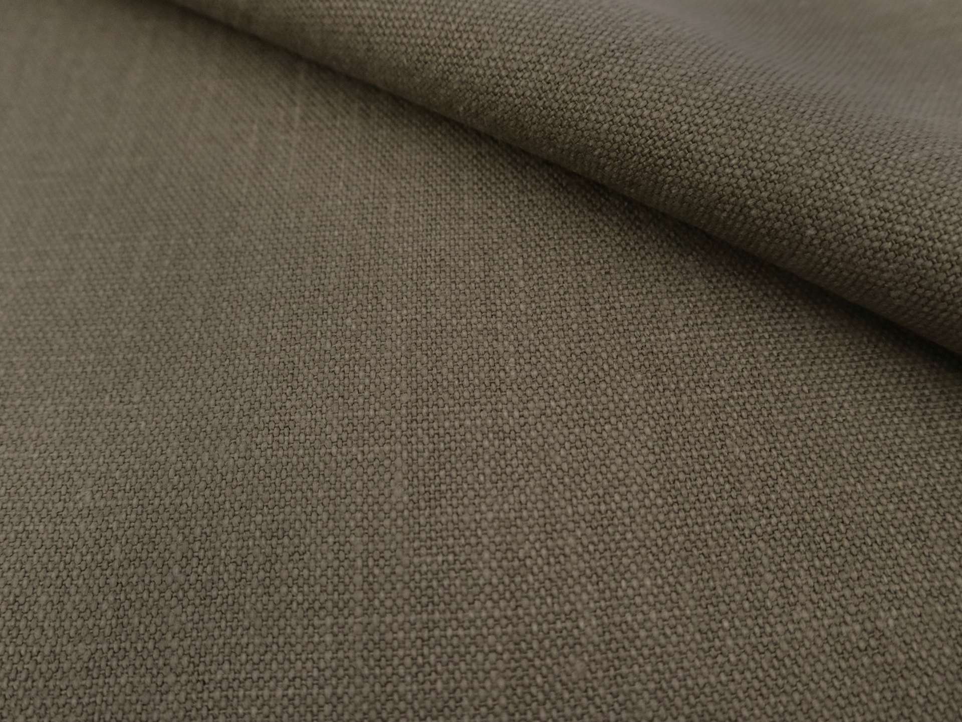 Belgian Stain Resistant Upholstery Linen in Taupe