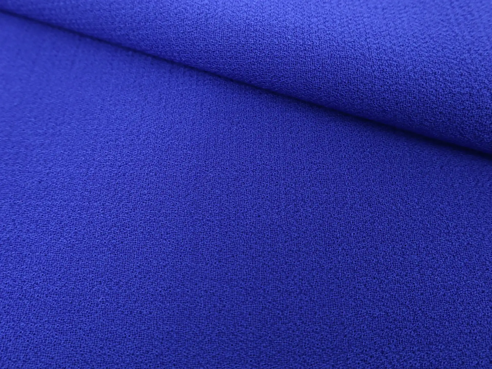Italian Wool Double Crepe in Royal Blue