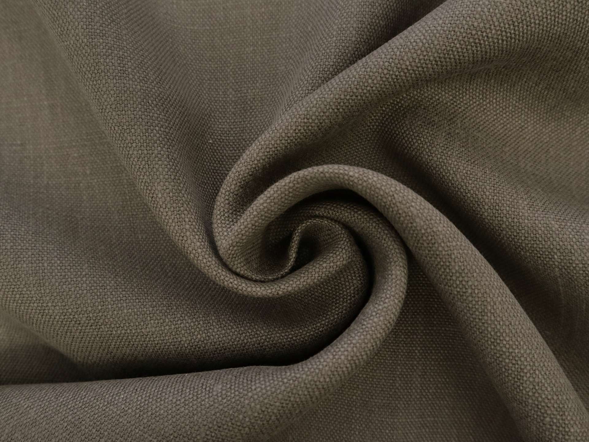 Belgian Stain Resistant Upholstery Linen in Taupe