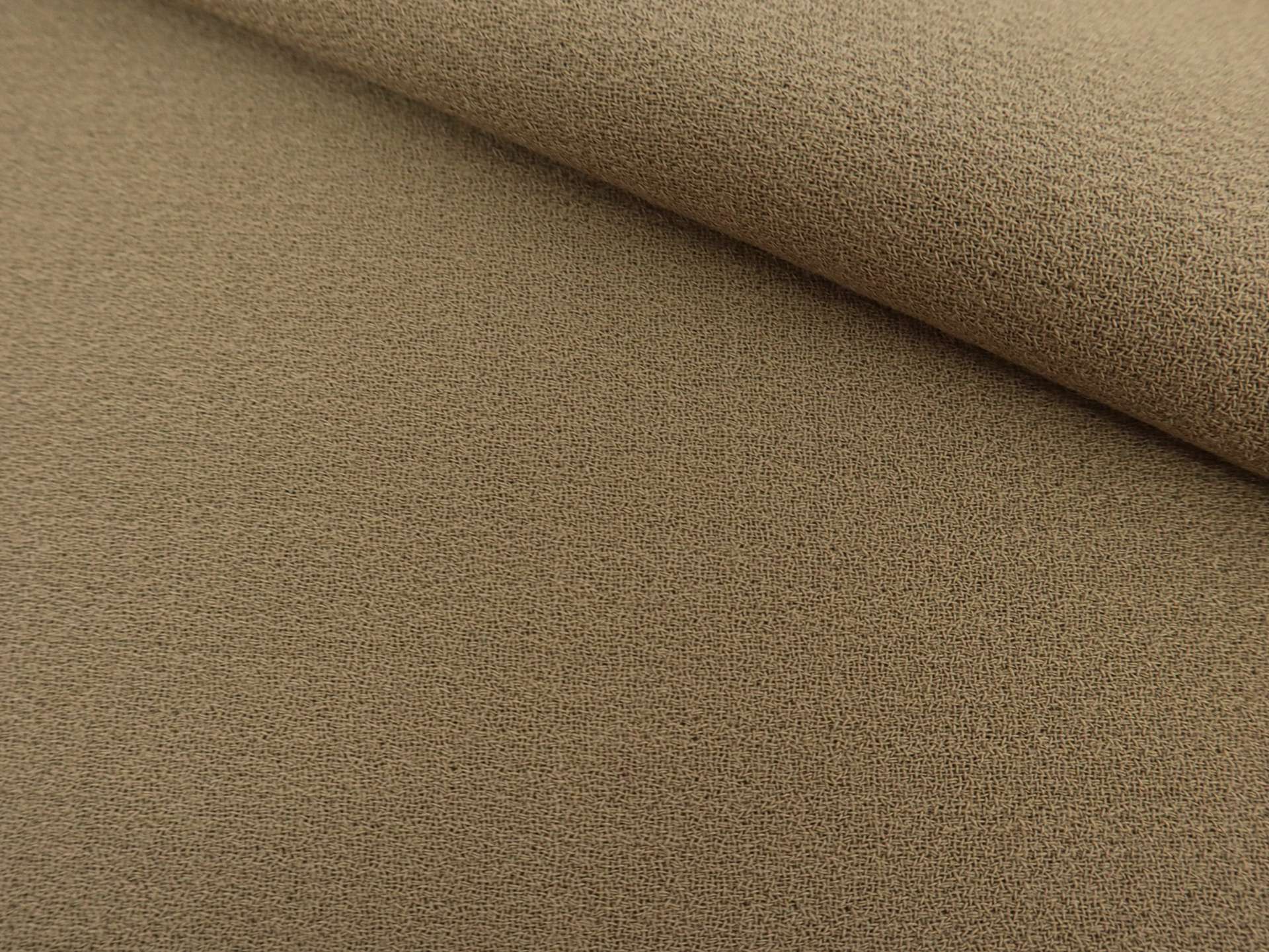 Italian Wool Double Crepe in Coyote