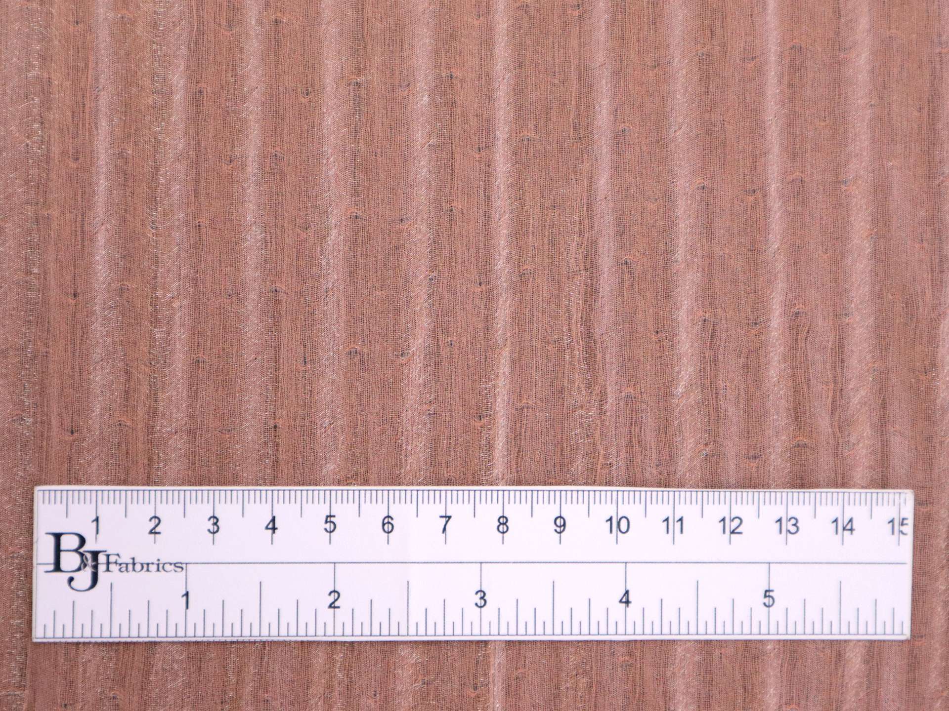 Silk Blend Lurex Chiffon Cloqué in Peach