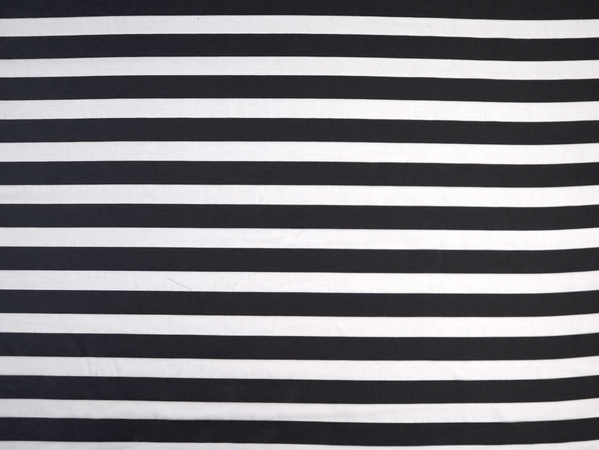 Polyester Organza with Twill Stripe in Black