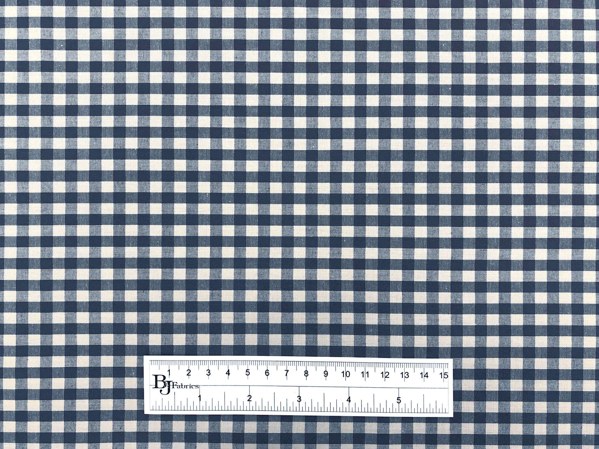 Japanese 1/4" Cotton Gingham in Teal Blue