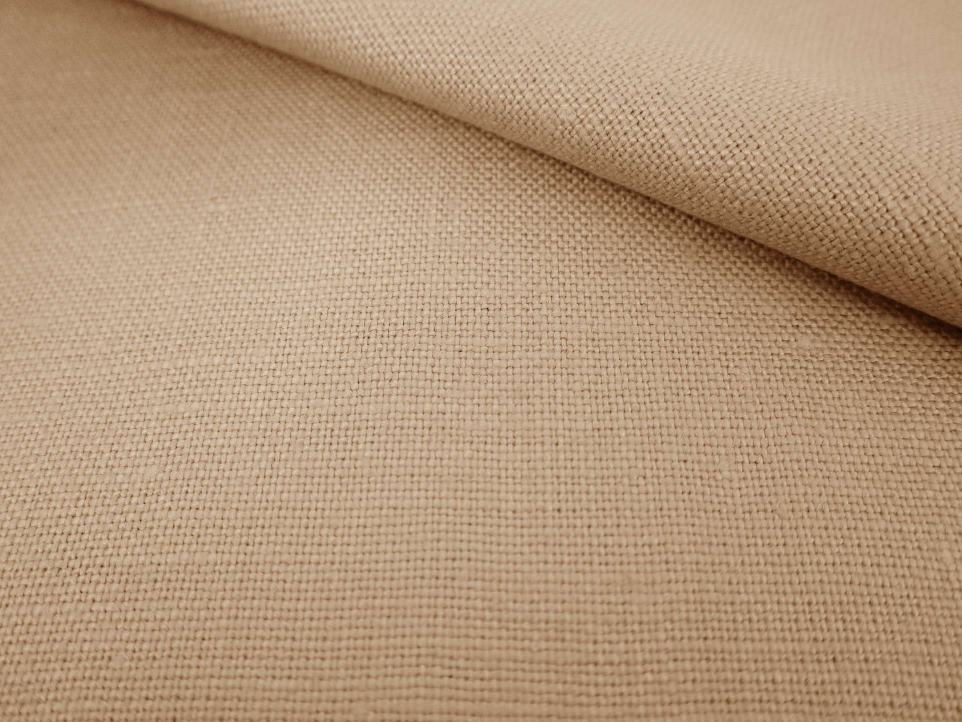 Belgian Sanforized Upholstery Linen in Antelope Brown