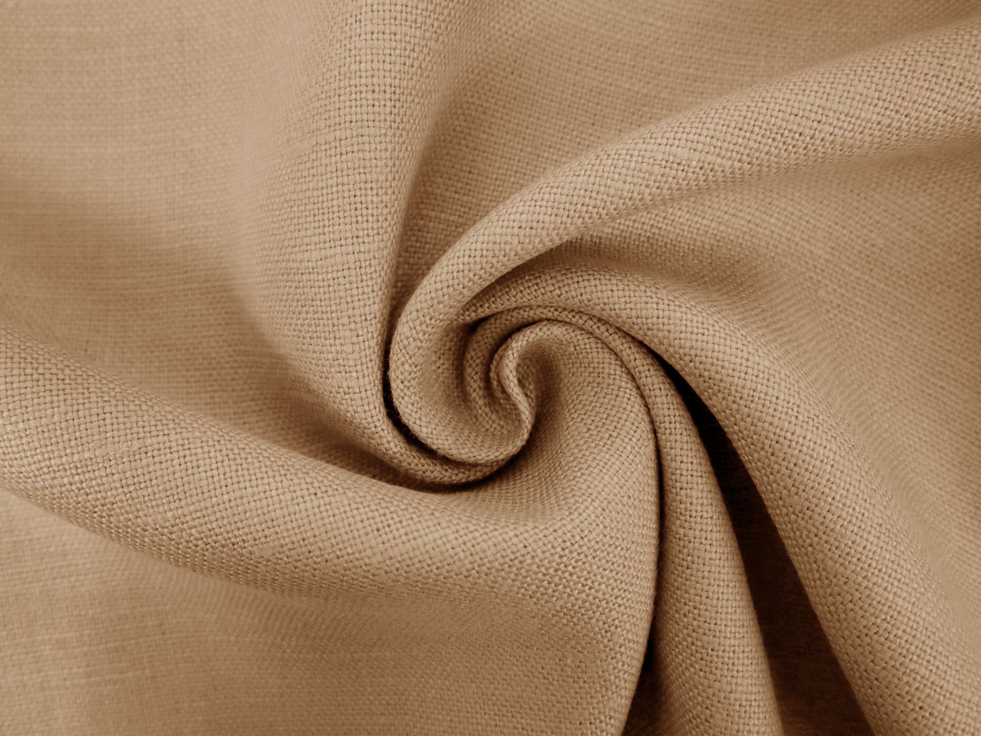 Belgian Sanforized Upholstery Linen in Antelope Brown