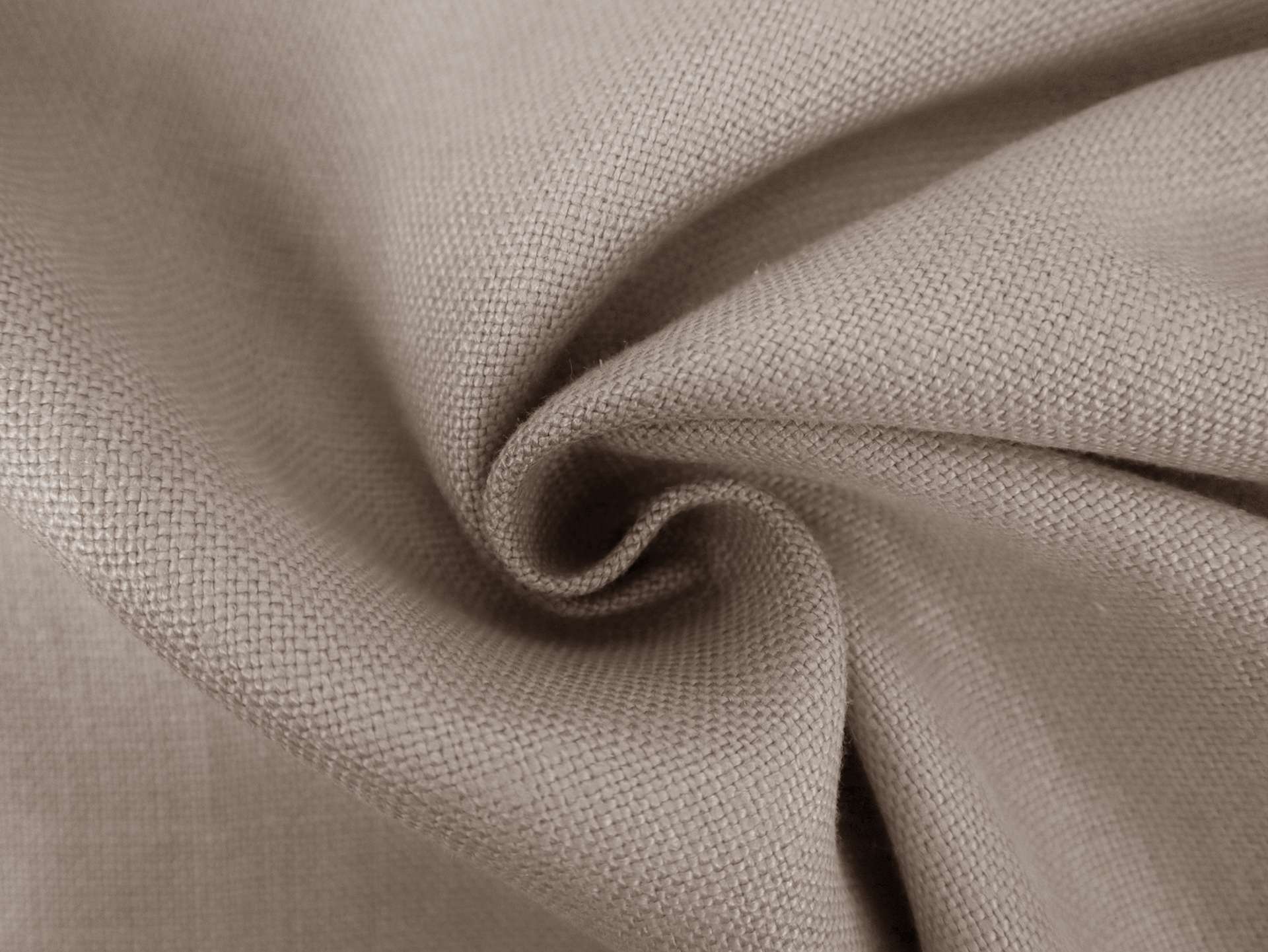 Belgian Sanforized Upholstery Linen in Warm Grey