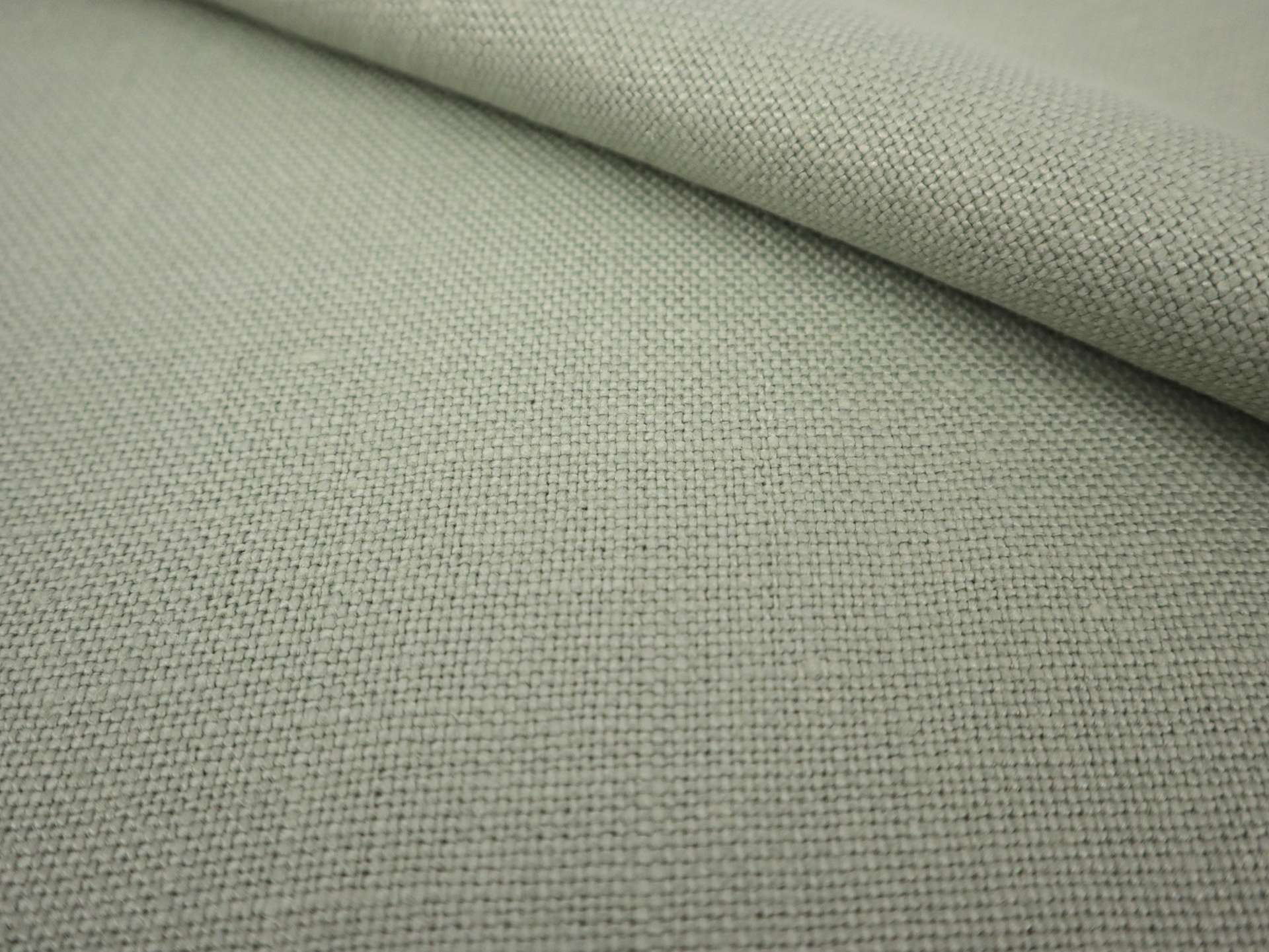 Belgian Sanforized Upholstery Linen in Mist Green