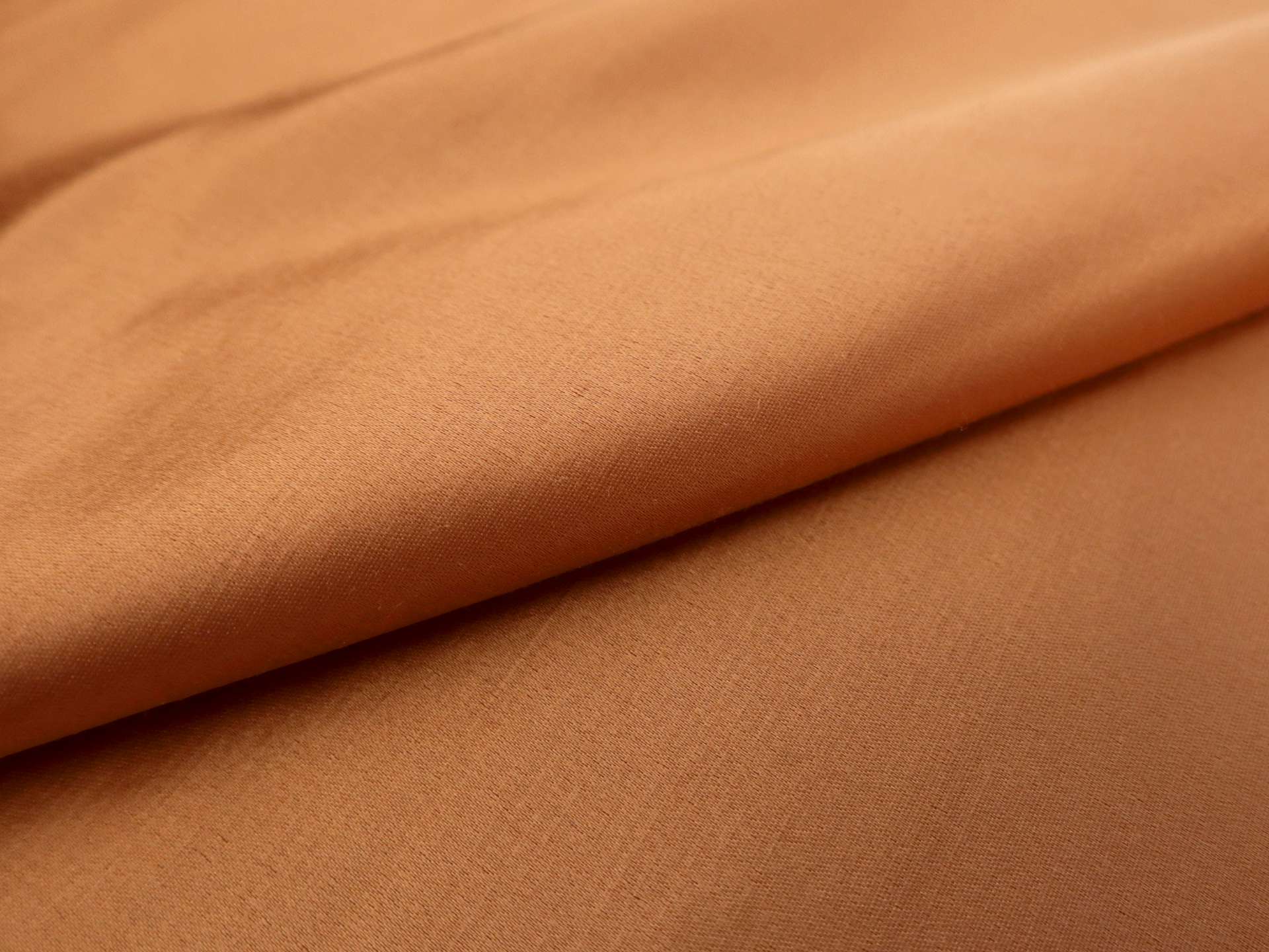 Silk and Wool Satin in Pumpkin