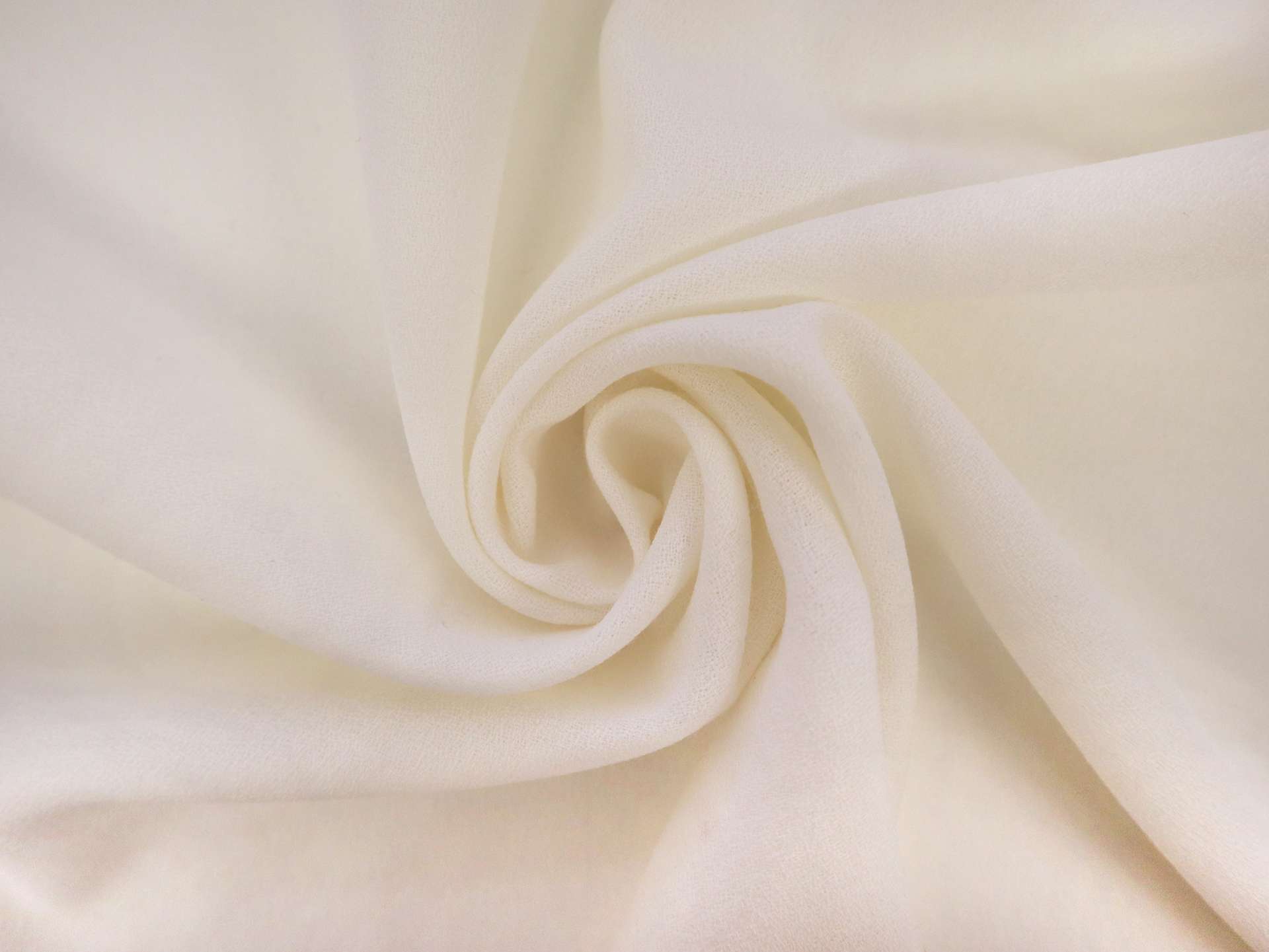 Italian Wool Crepe in Ivory