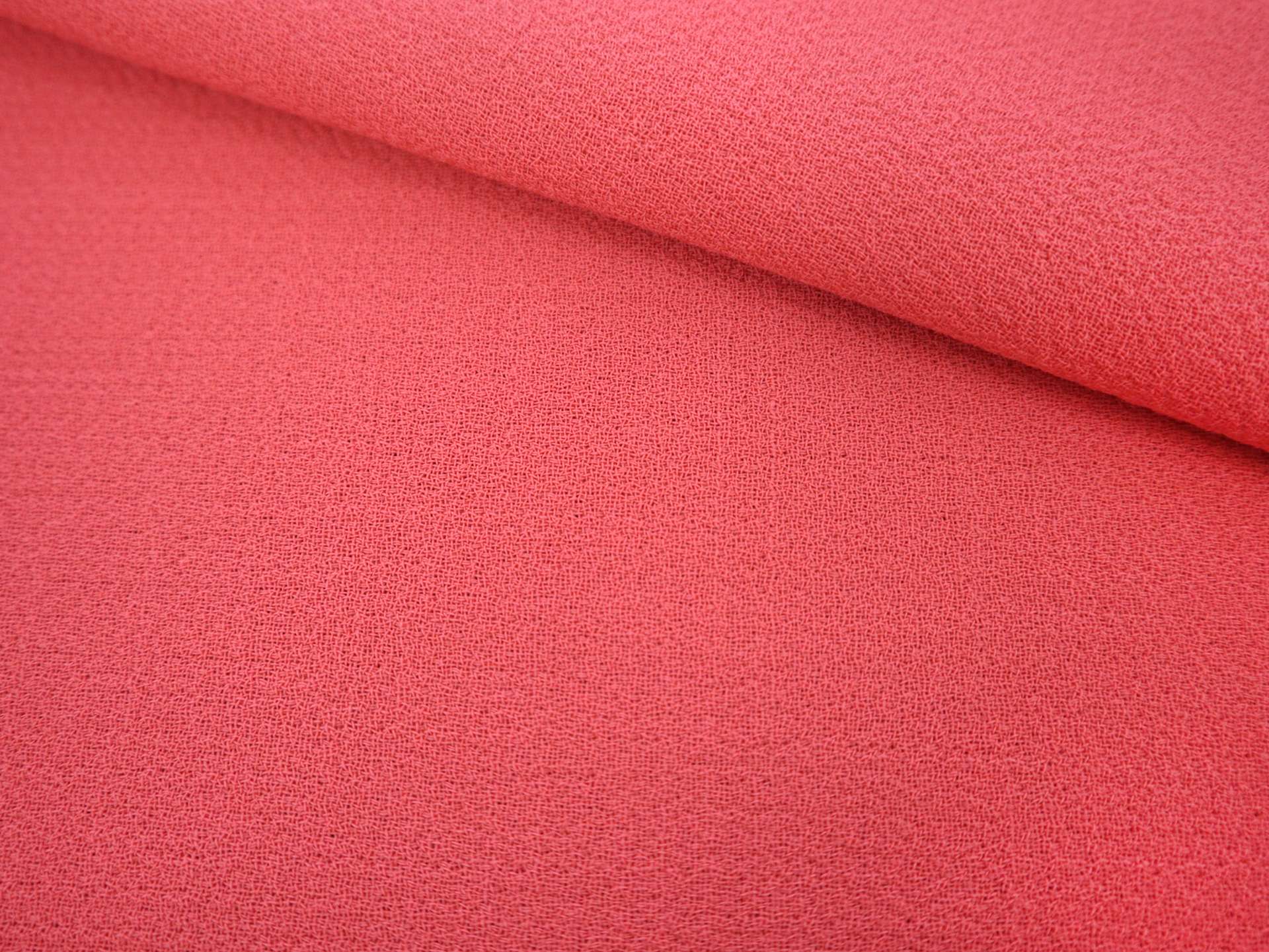 Italian Wool Double Crepe in Geranio