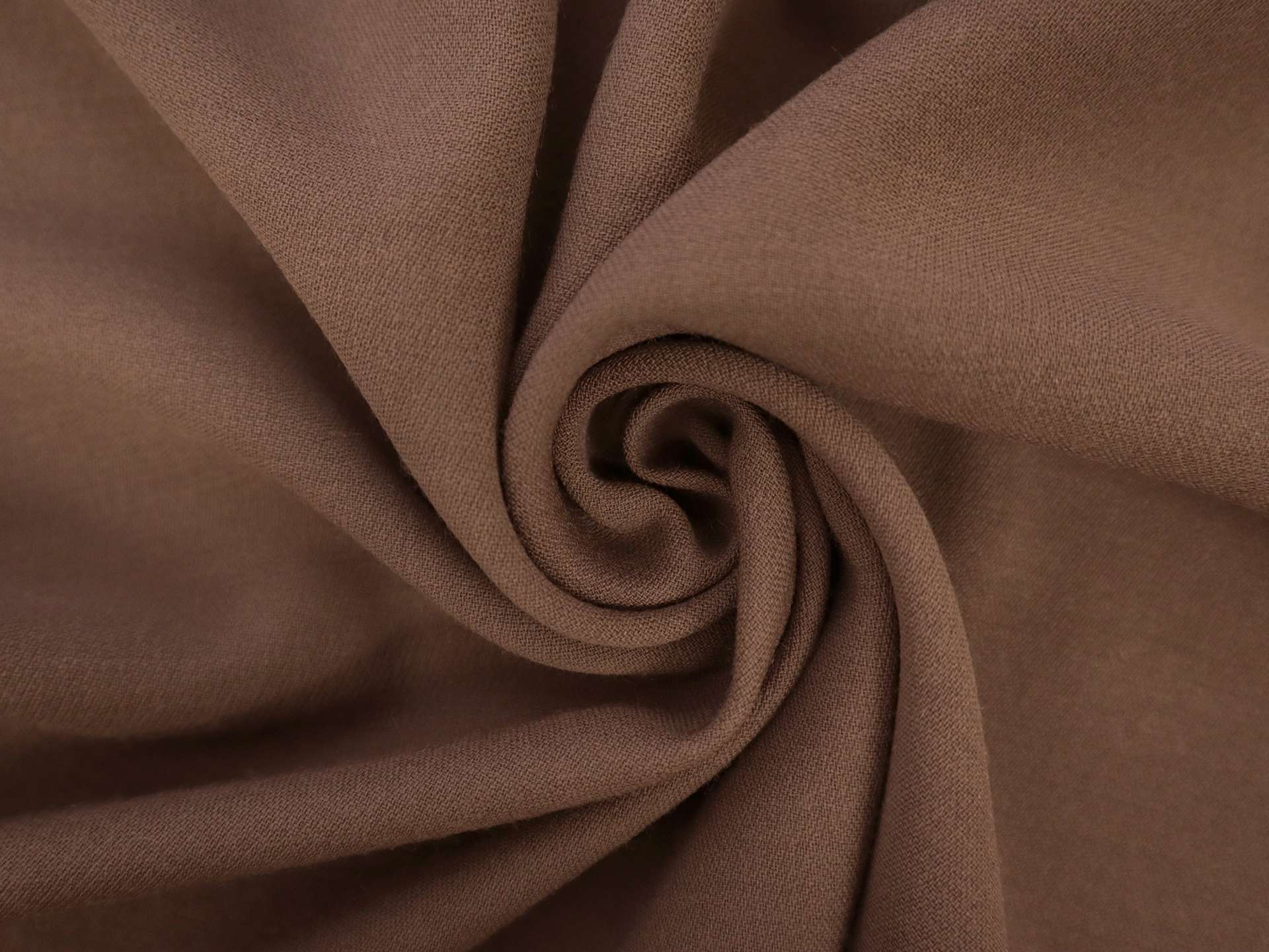 Designer Wool Crepe in Brown Taupe