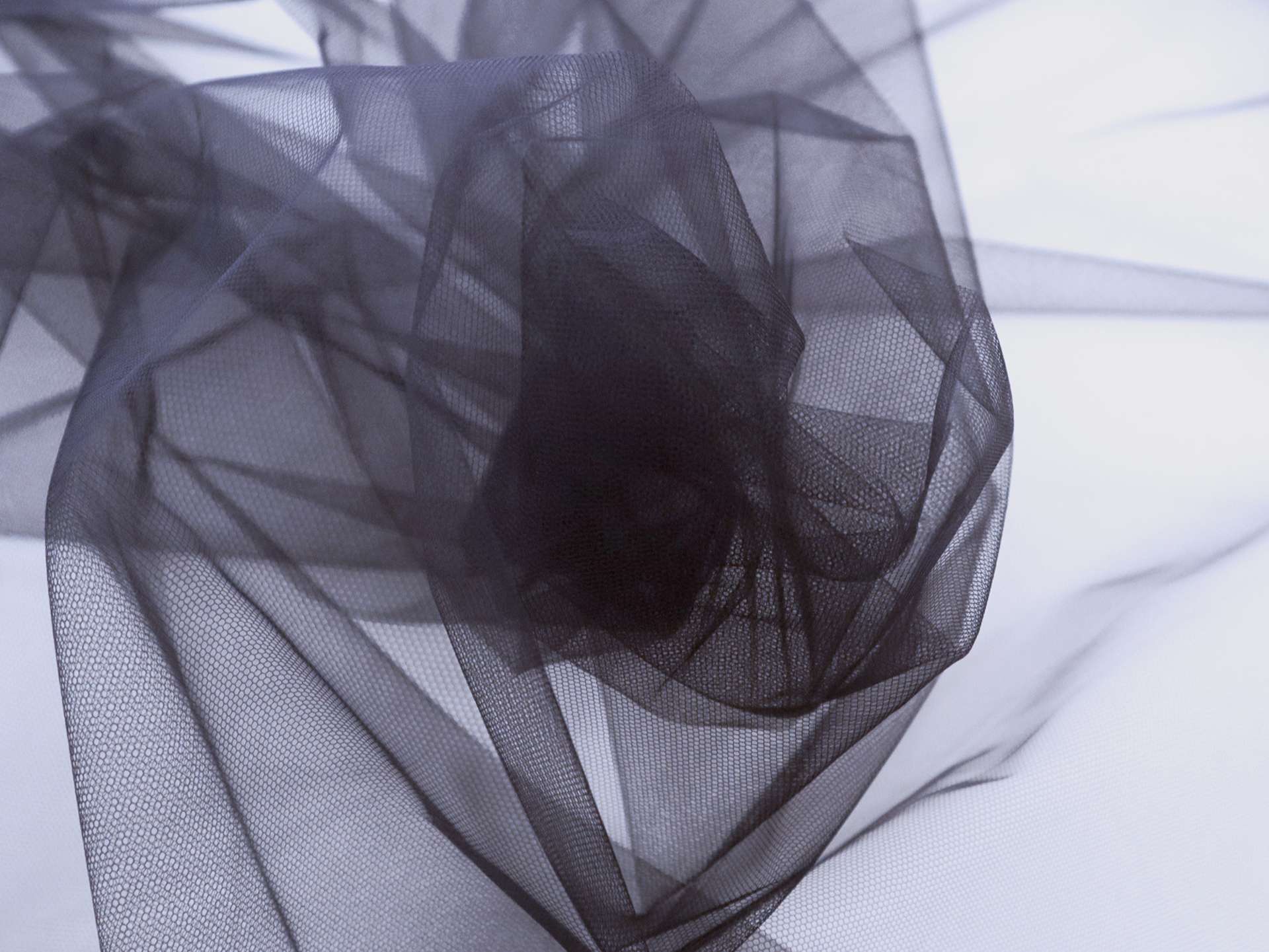 Nylon Illusion Tulle in Navy
