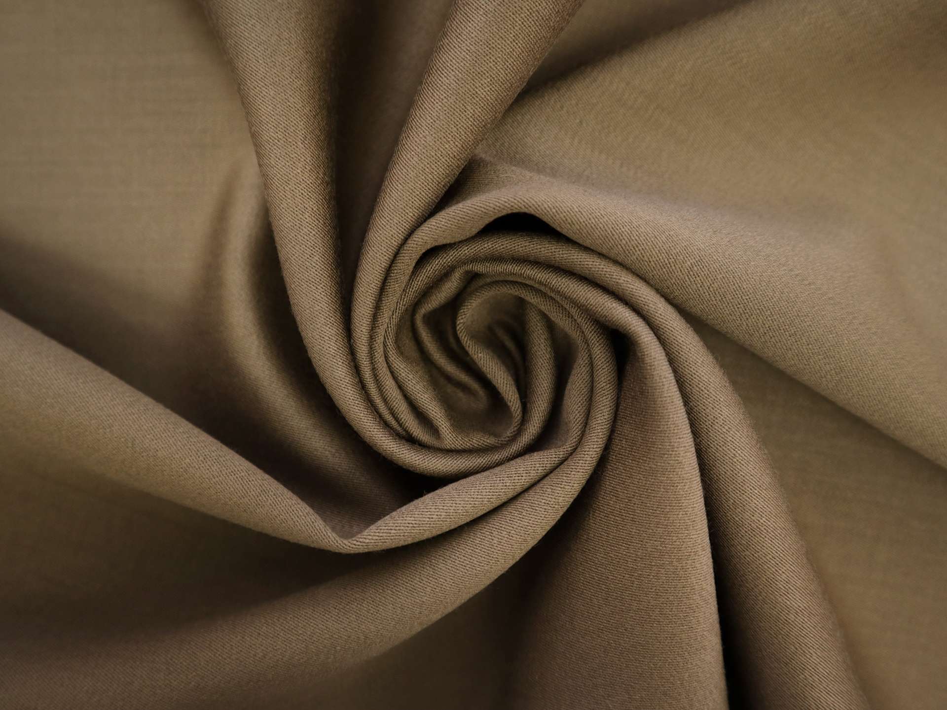 Wool & Cashmere Satin in Chocolate