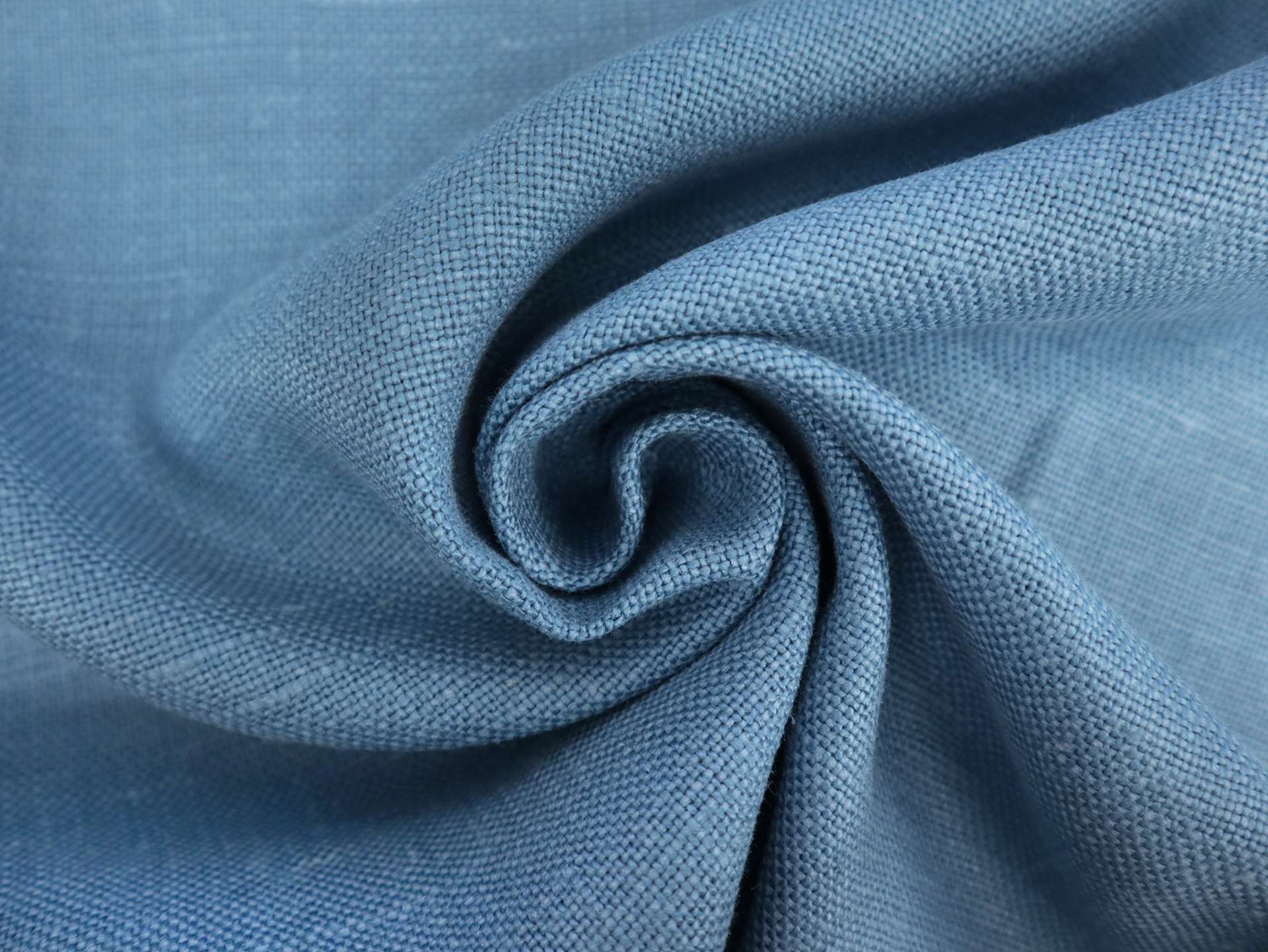 Belgian Sanforized Upholstery Linen in Cerulean