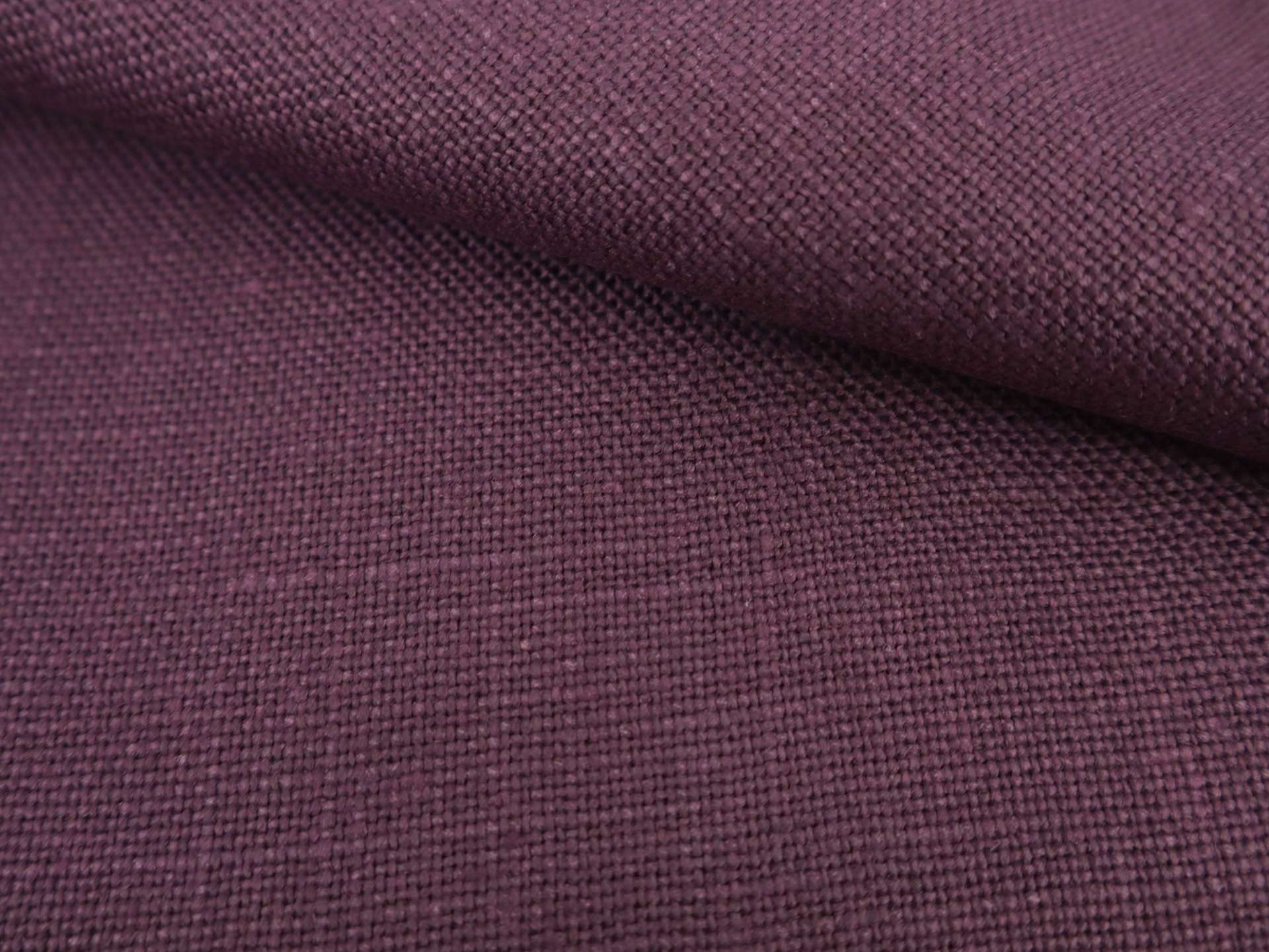 Belgian Sanforized Upholstery Linen in Plum