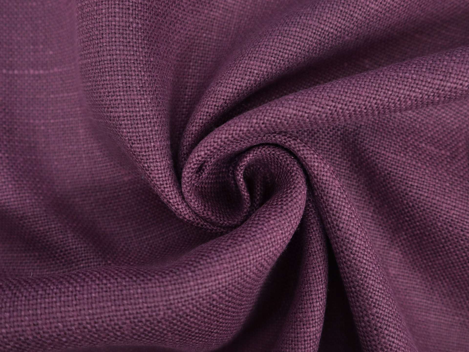 Belgian Sanforized Upholstery Linen in Plum
