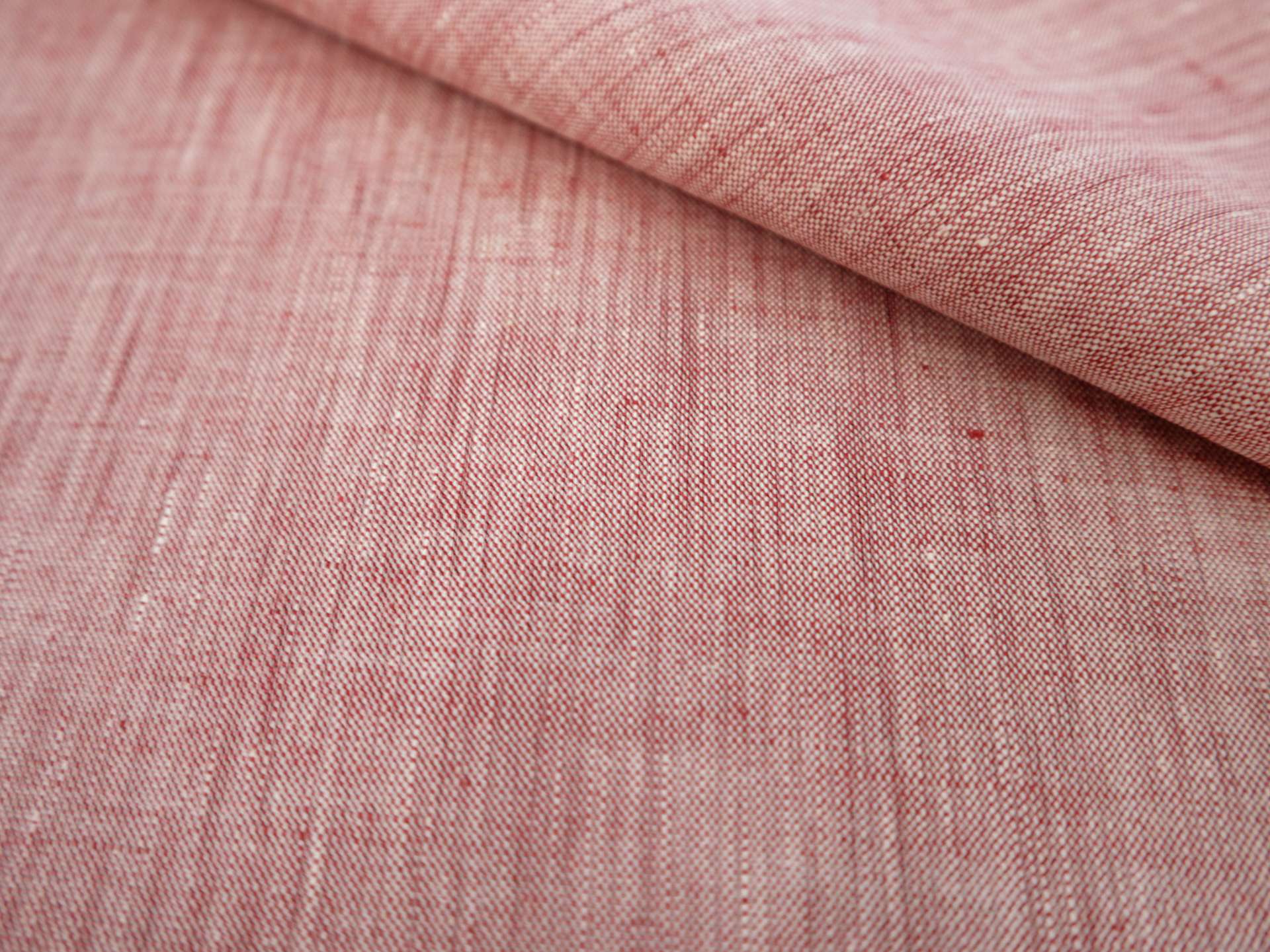 Two Toned Lightweight Linen in Old Rose White