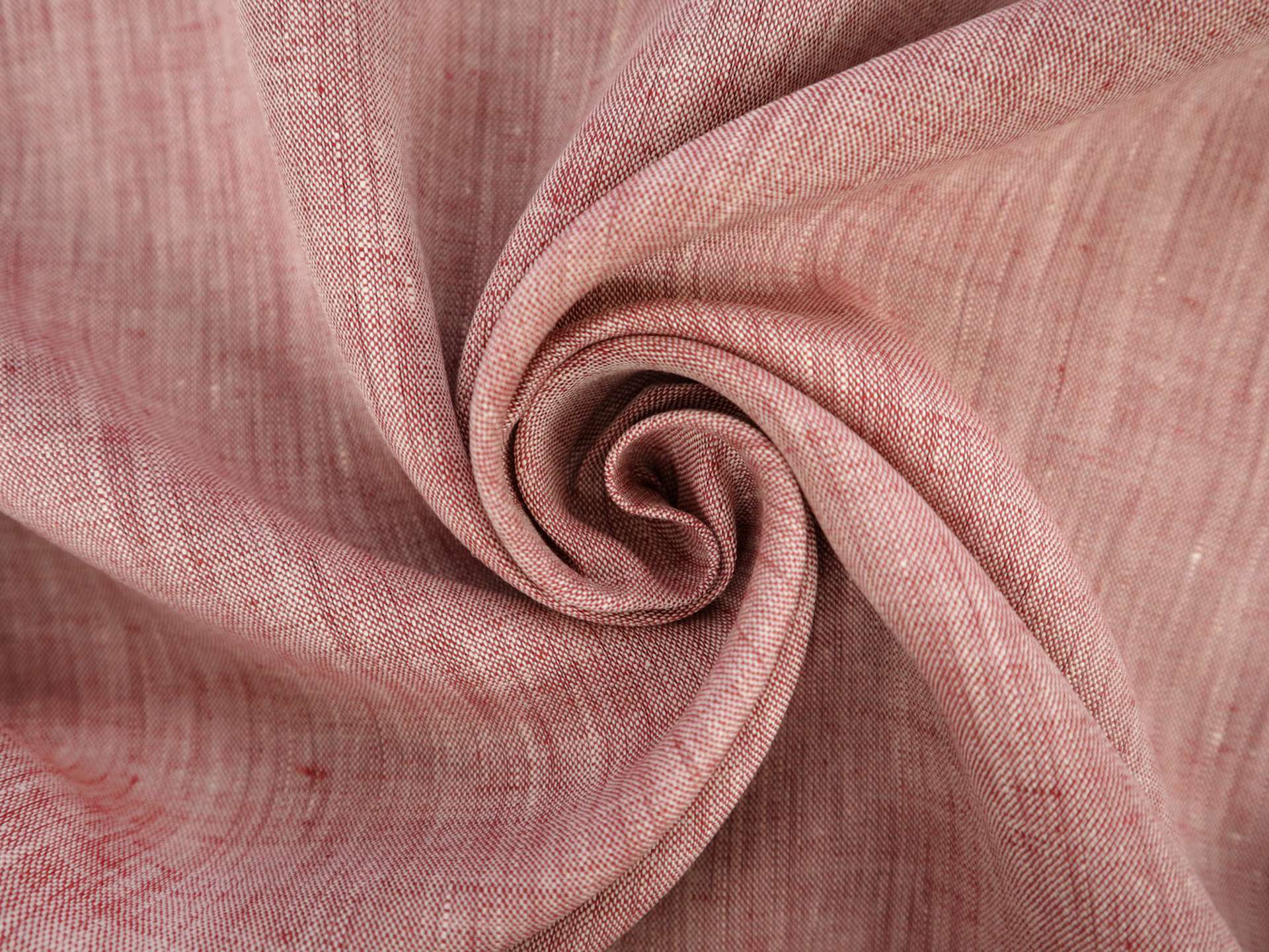 Two Toned Lightweight Linen in Old Rose White