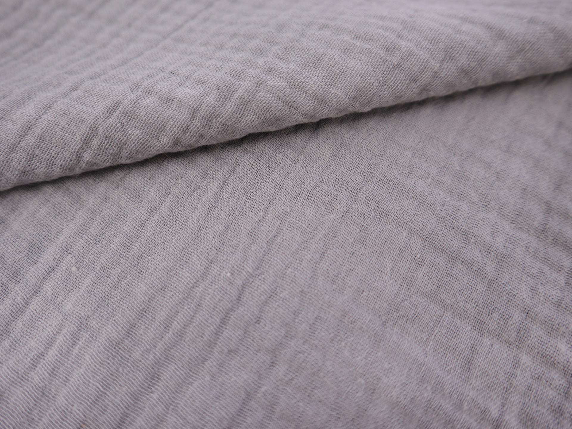 Cotton Double Gauze in Grey