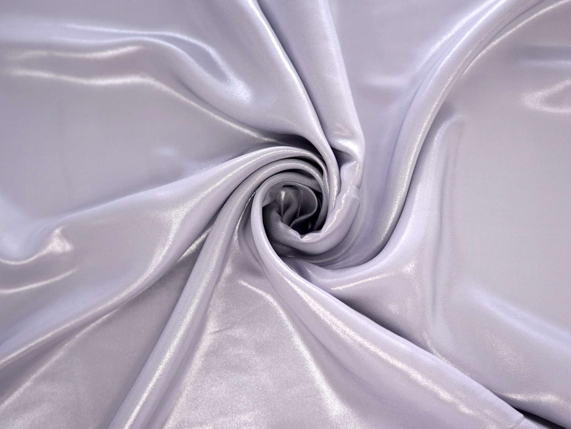 Metallic Coated Silk Chiffon in Grey