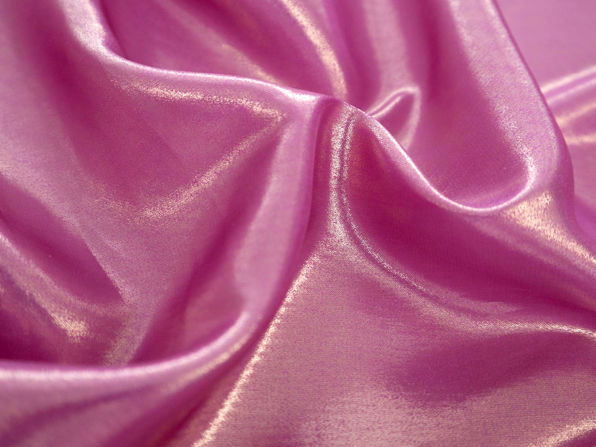 Metallic Coated Silk Chiffon in Fuchsia