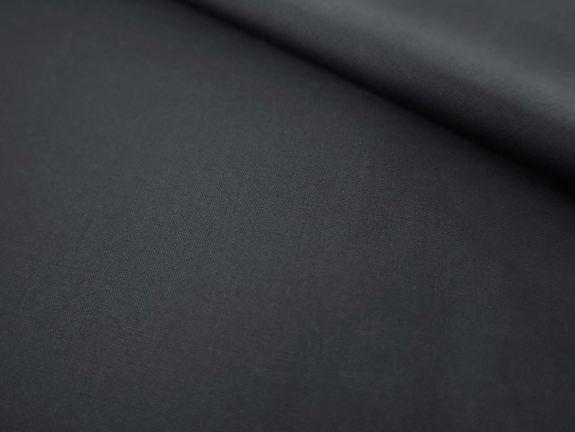 Italian Stretch Wool Suiting in Black