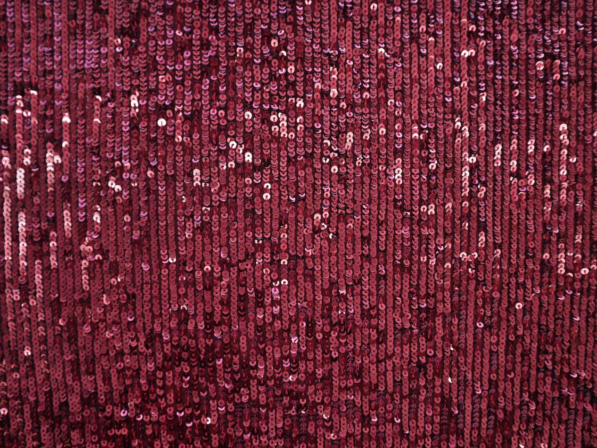 Mini Sequins on Stretch Tulle in Cherry