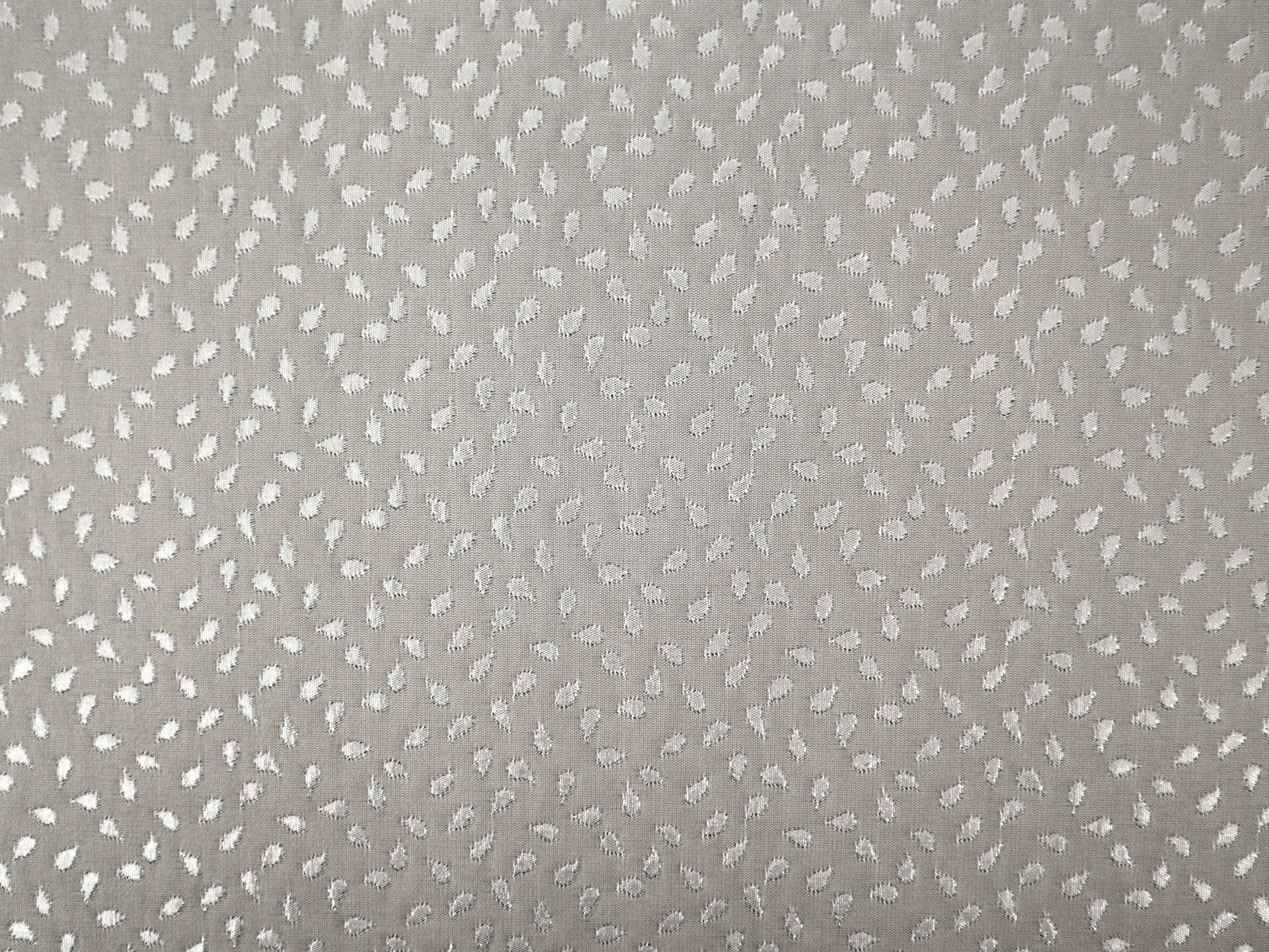 Metallic Brocade with Teardrops in Silver