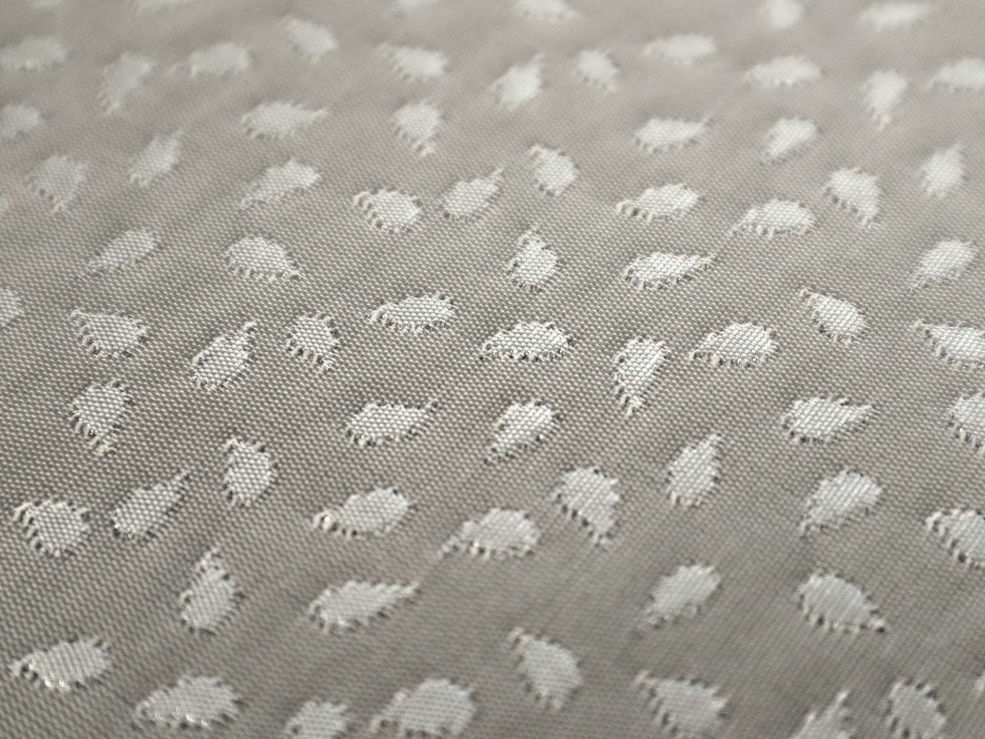 Metallic Brocade with Teardrops in Silver