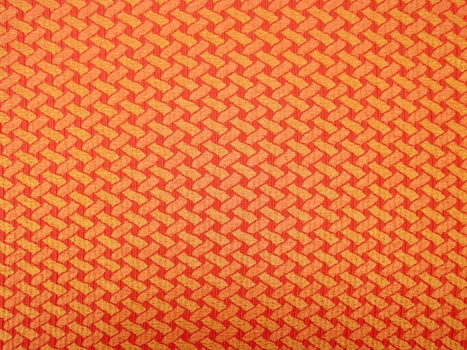 Jacquard with Criss Cross Pattern in Sunburst