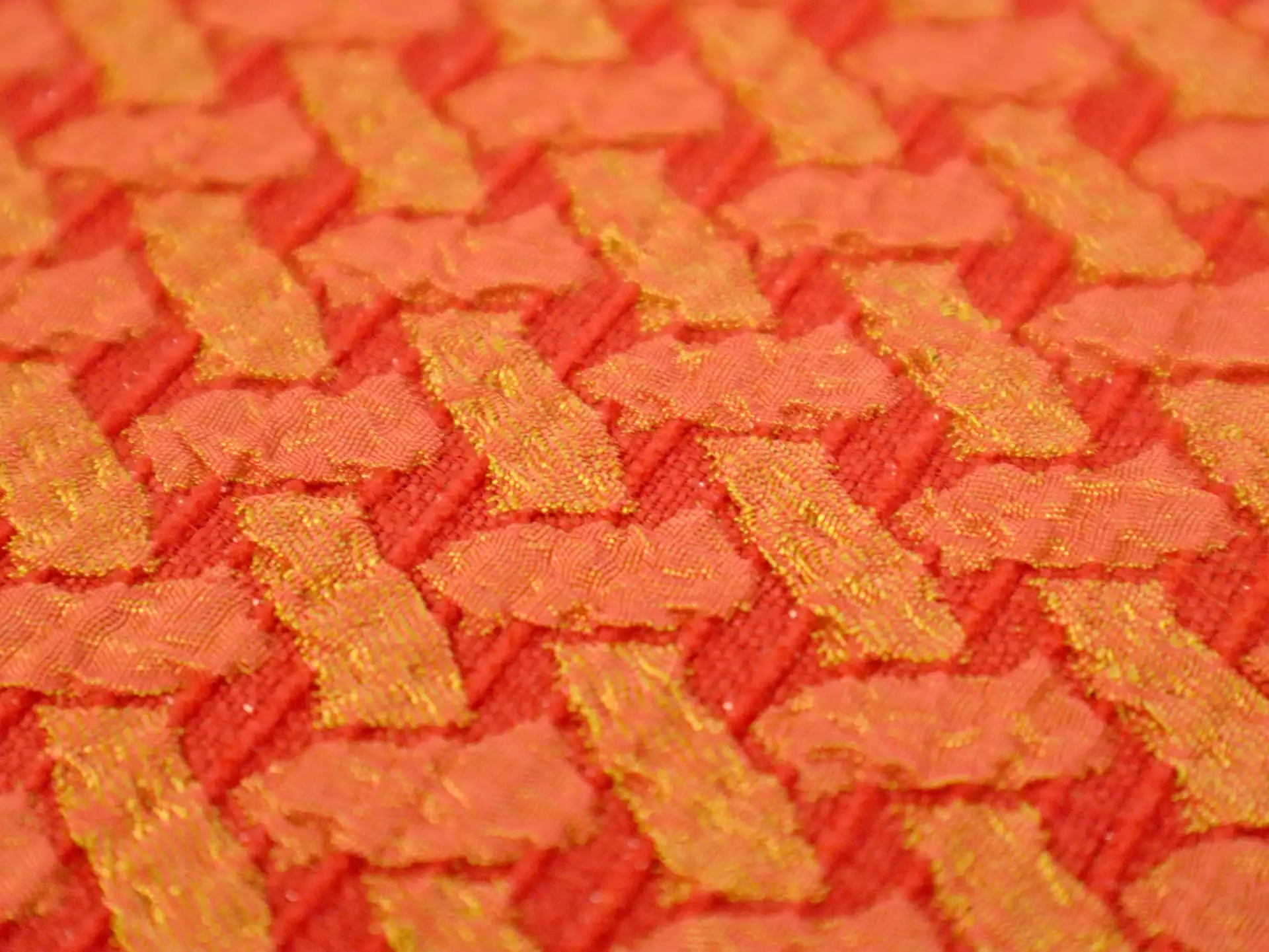 Jacquard with Criss Cross Pattern in Sunburst