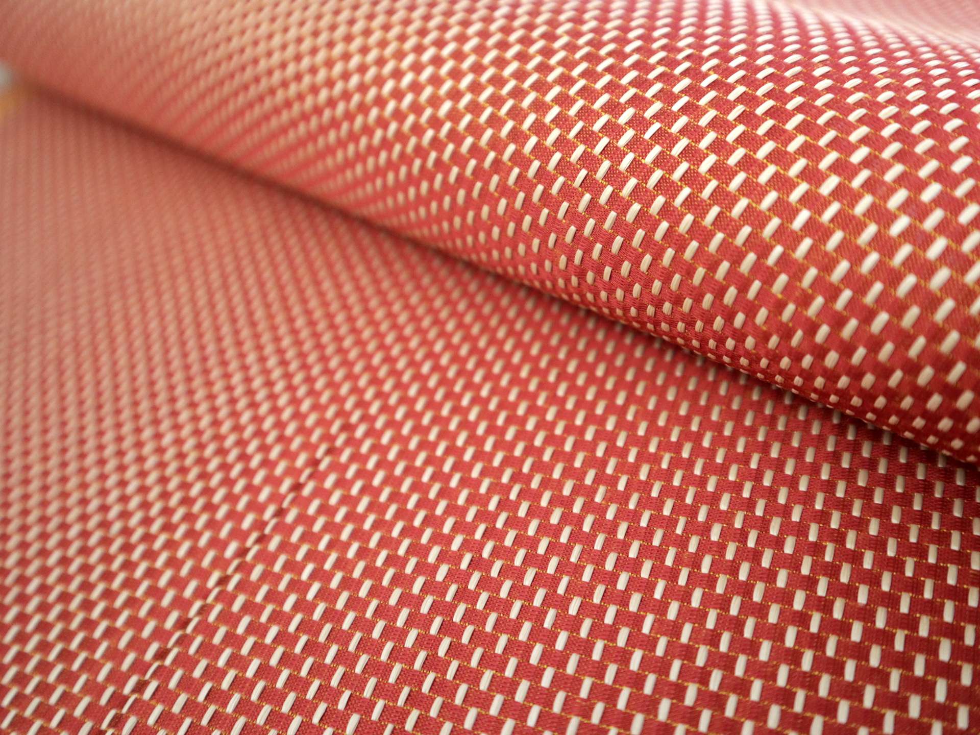 Rayon and Cotton Blend Raffia in Red