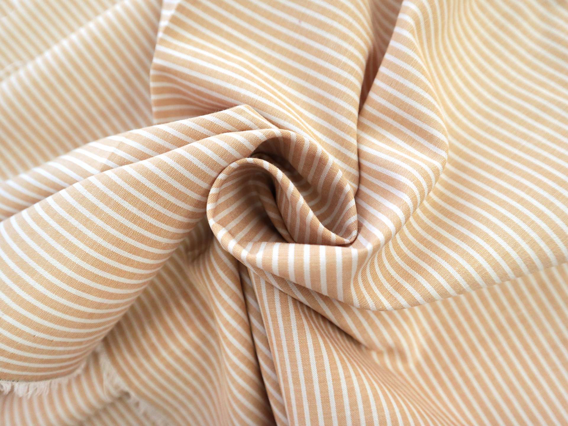 Japanese Cotton Yarn Dye Stripe in Yellow