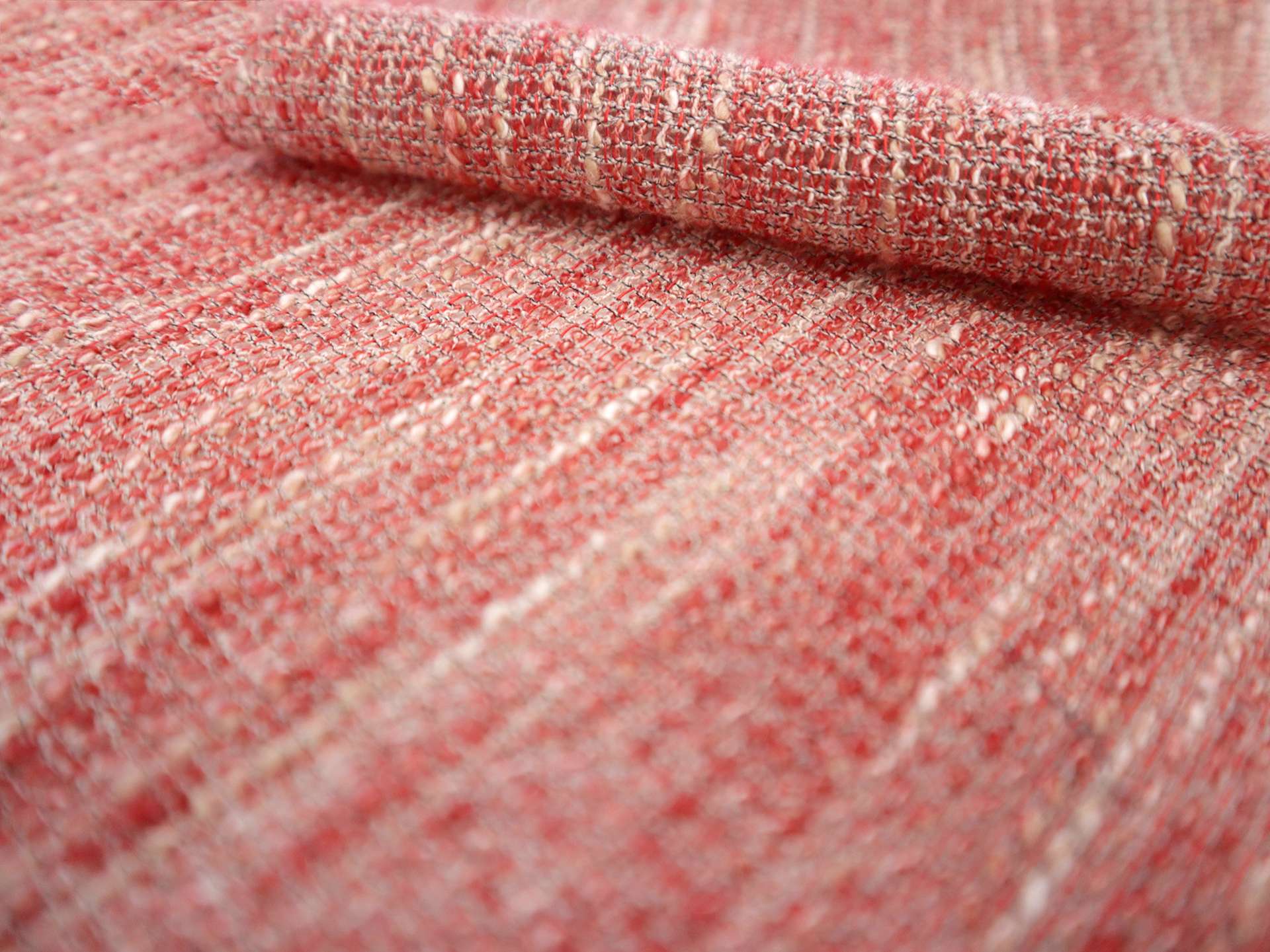 Designer Linen & Cotton Mesh in Red
