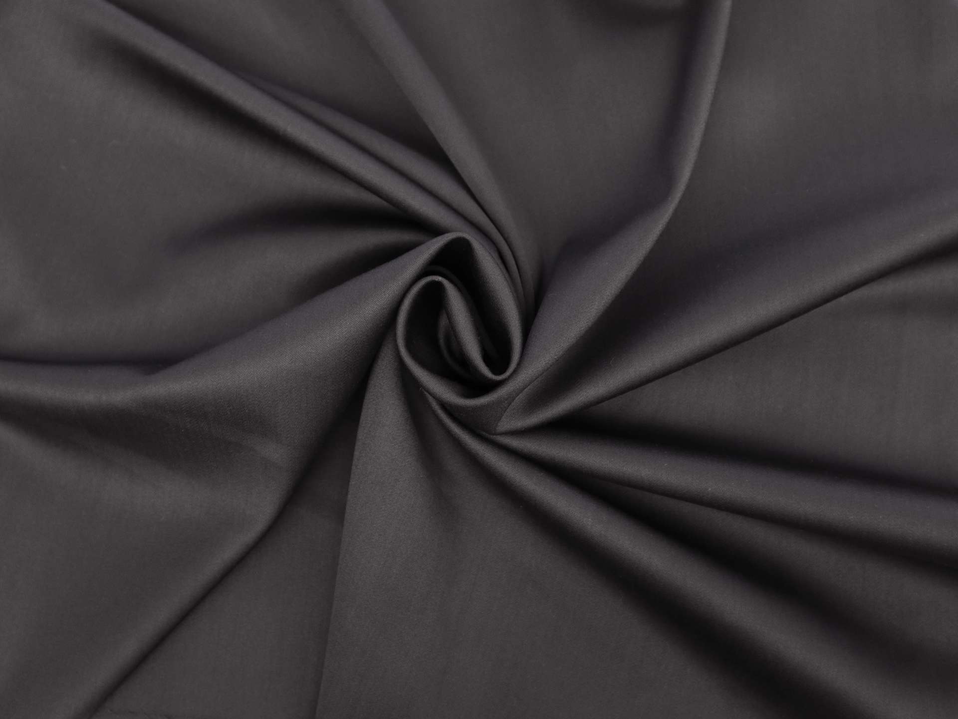 Italian Wool Nylon Satin in Black