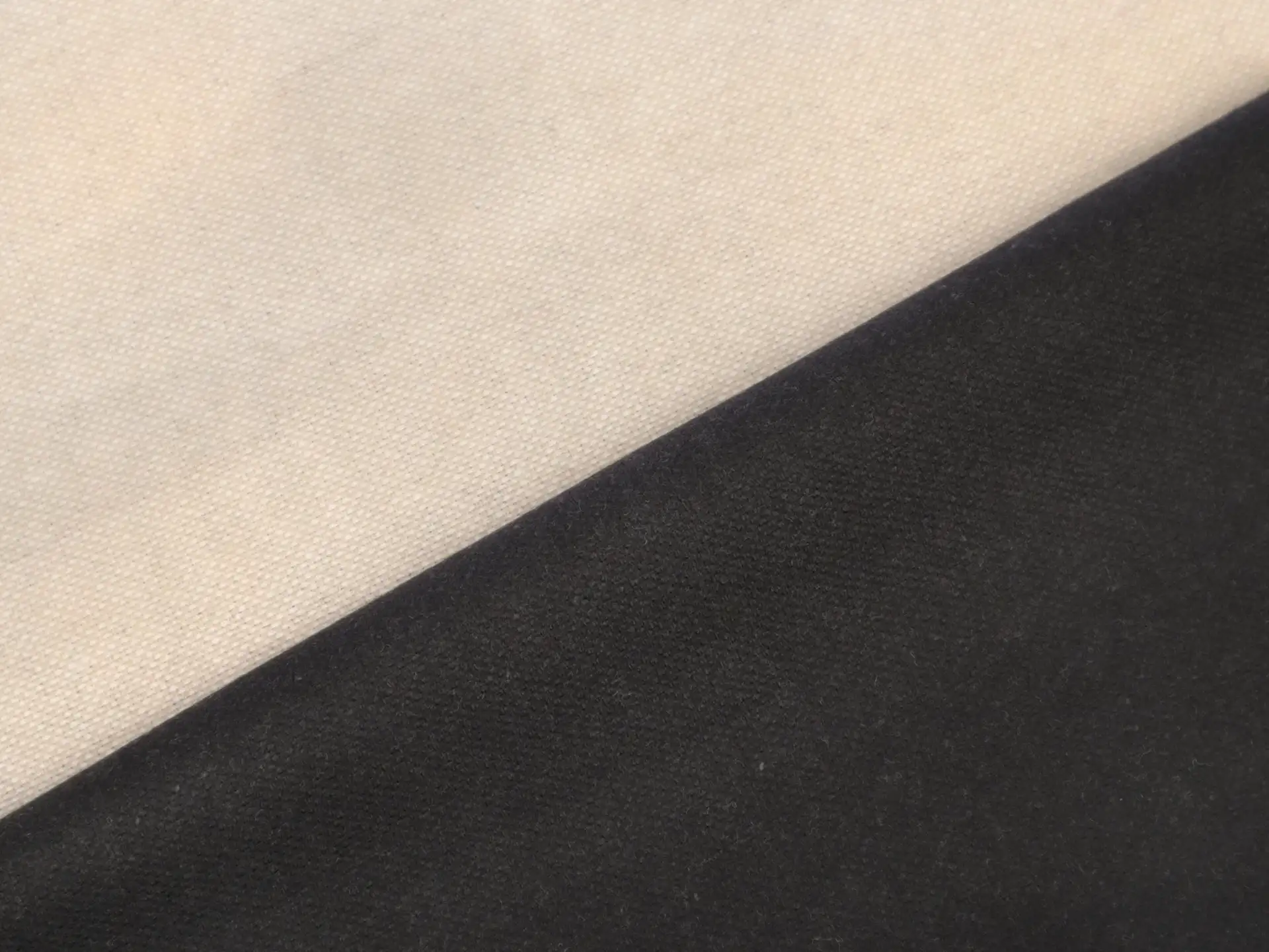 Italian Wool Doubleface Novelty in Beige & Black