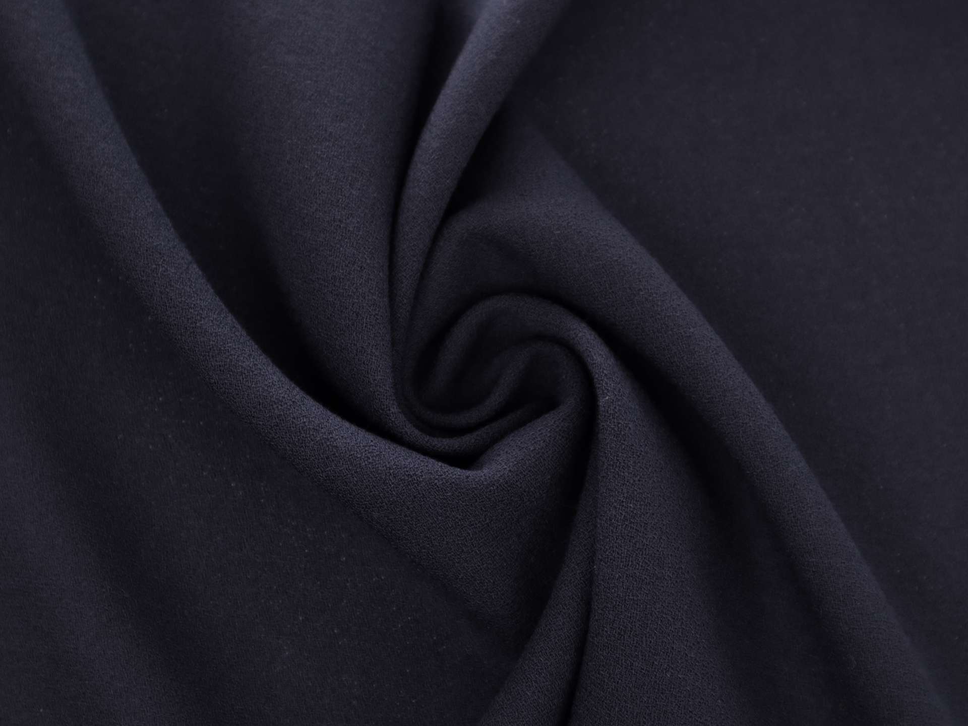 Italian Wool Crepe in Deep Navy